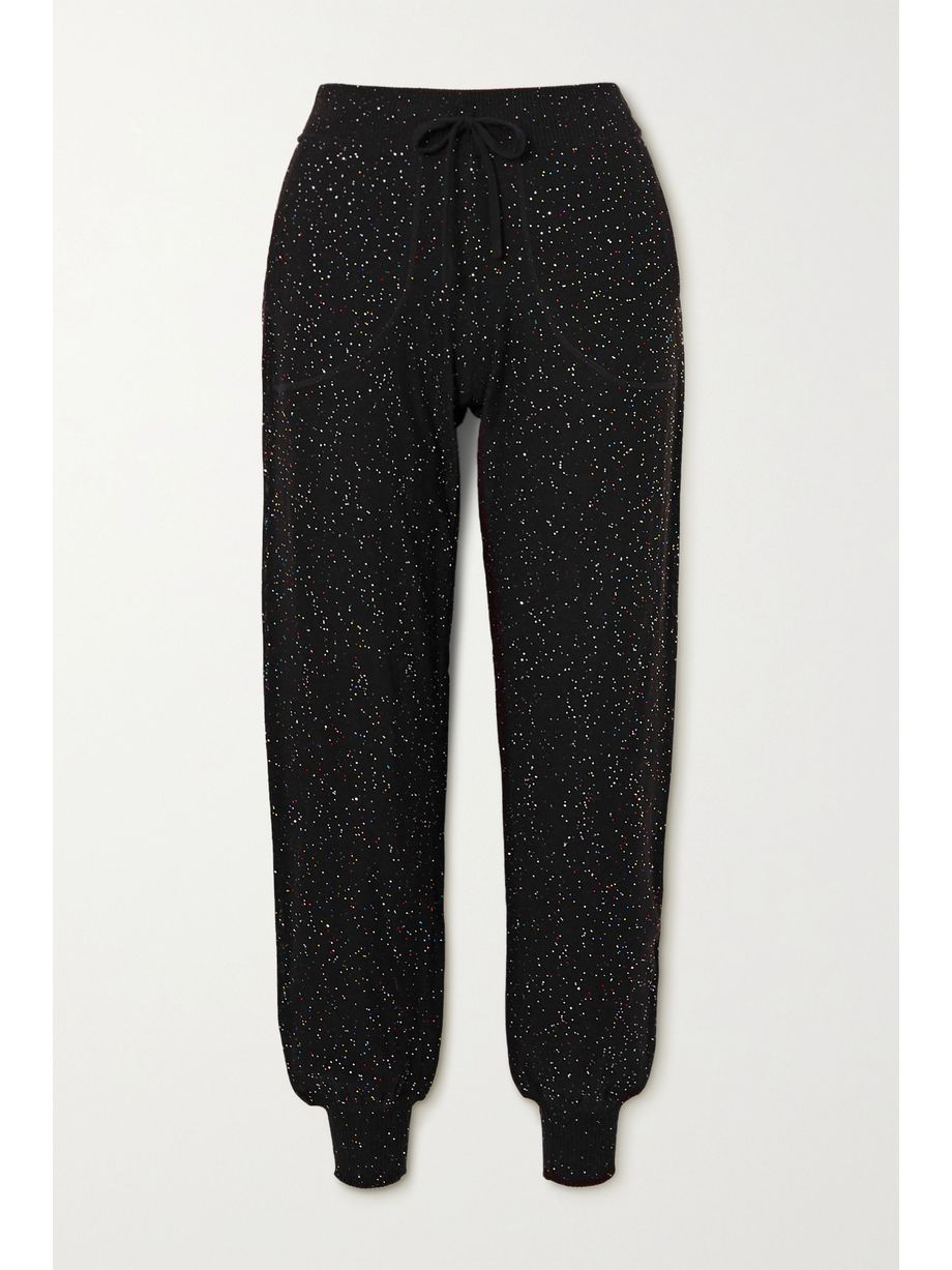sequin track pants