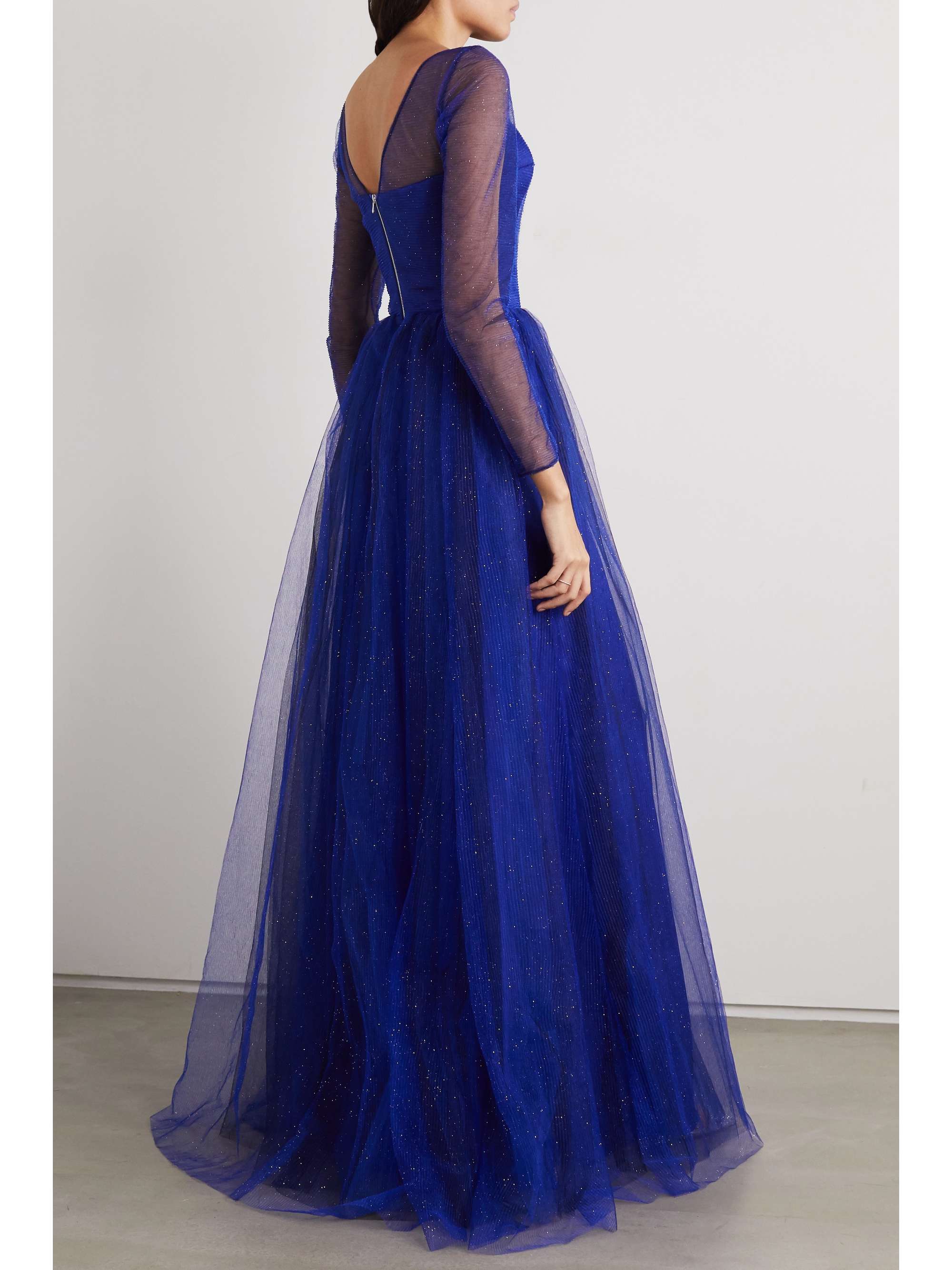 RASARIO Glittered tulle gown