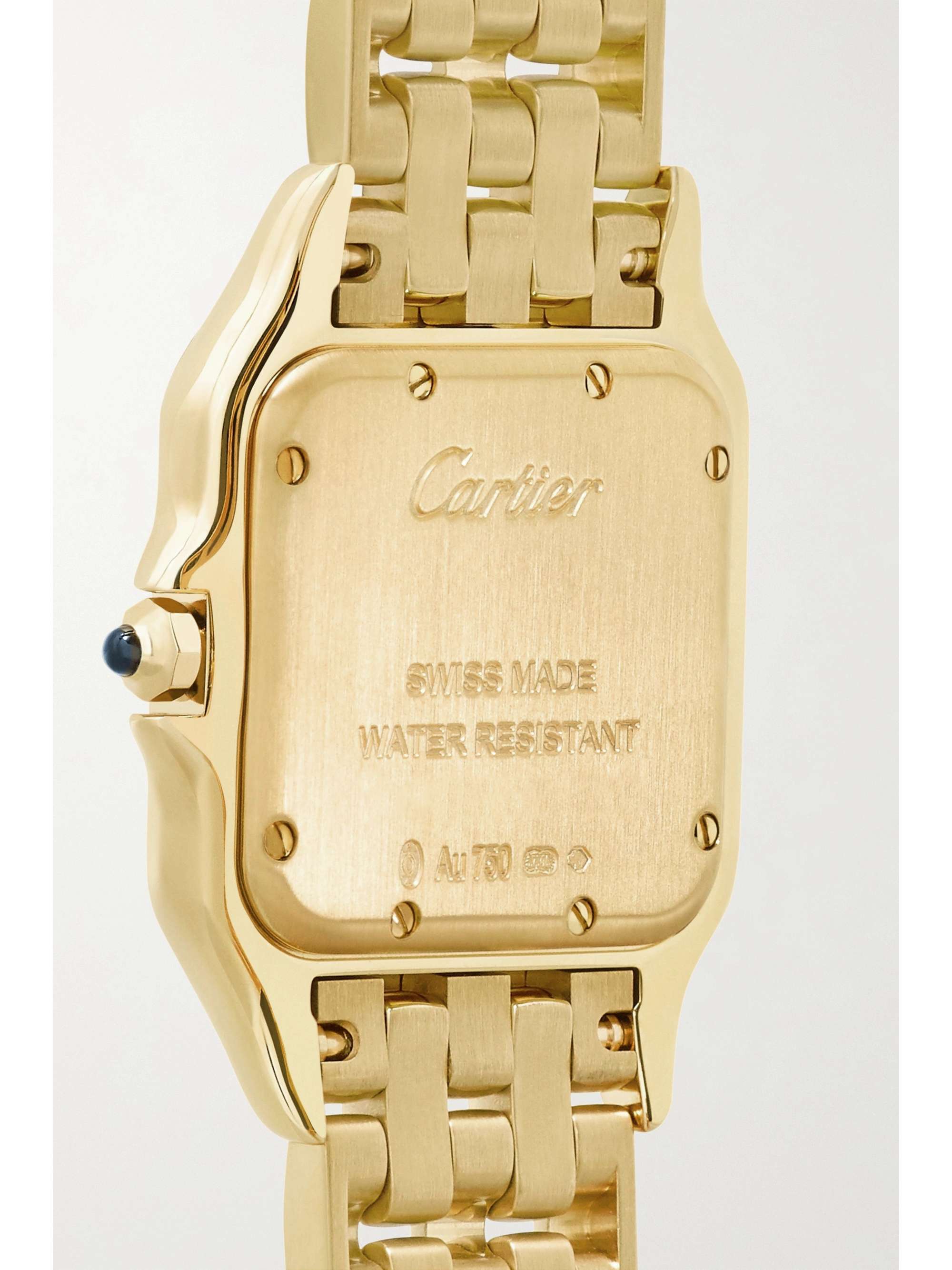 CARTIER Panthère de Cartier mittelgroße 27 mm Uhr aus 18 Karat Gold