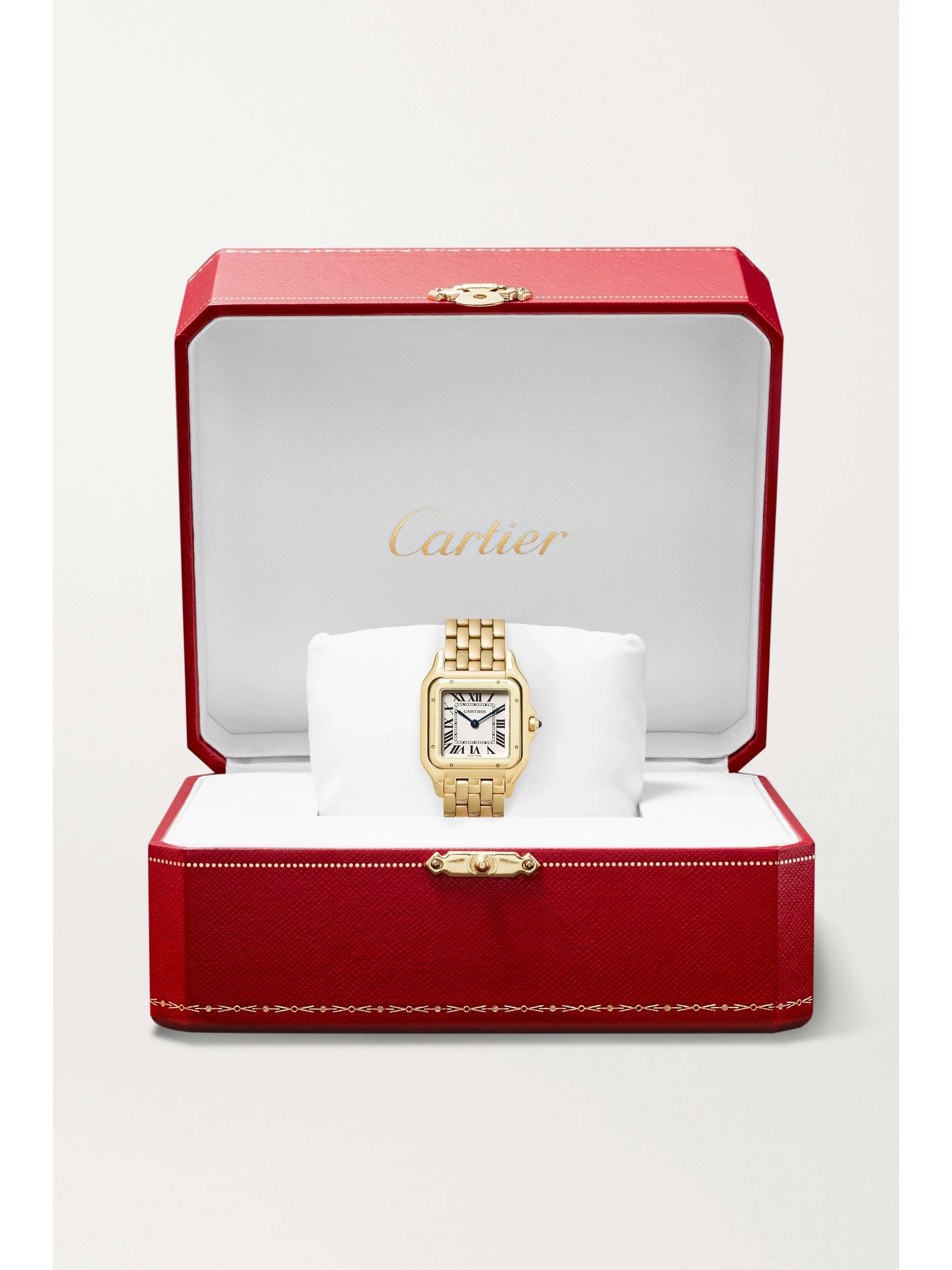 CARTIER Panthère de Cartier mittelgroße 27 mm Uhr aus 18 Karat Gold