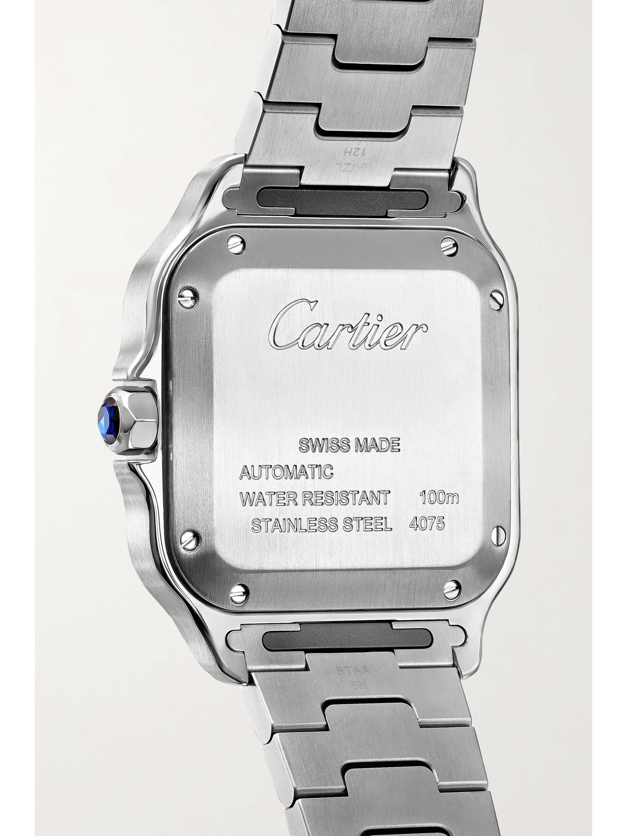 CARTIER Santos de Cartier Automatic 35mm medium stainless steel and 18-karat gold watch