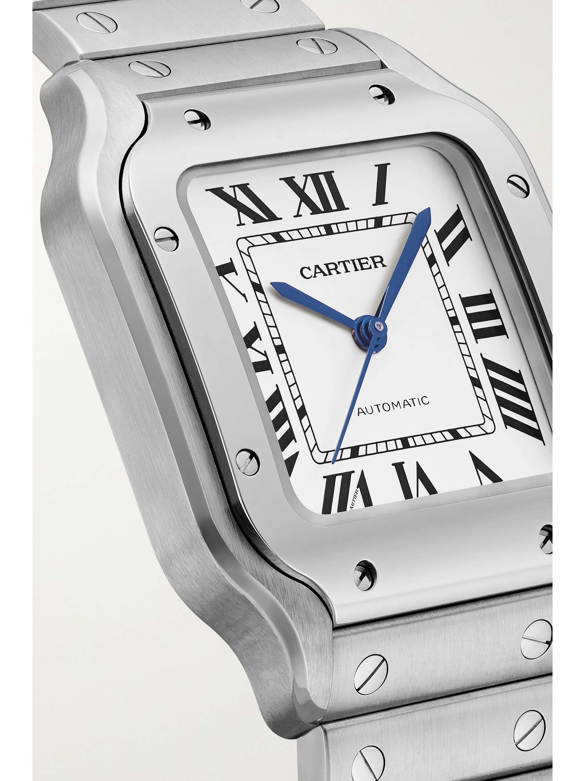 CARTIER Santos de Cartier Automatic 35mm medium stainless steel and 18-karat gold watch