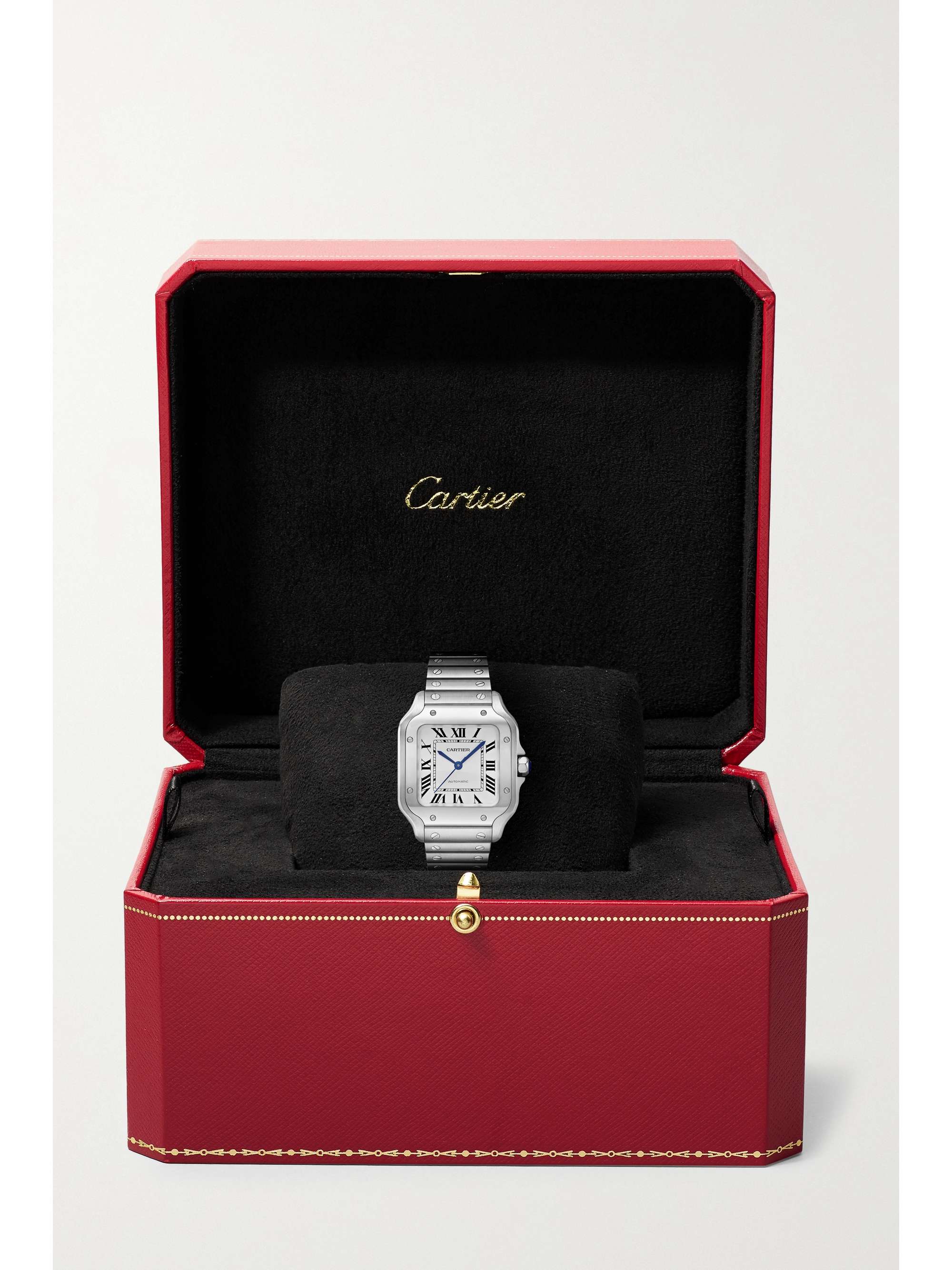 CARTIER Santos de Cartier Automatic 35mm medium stainless steel and 18-karat gold watch