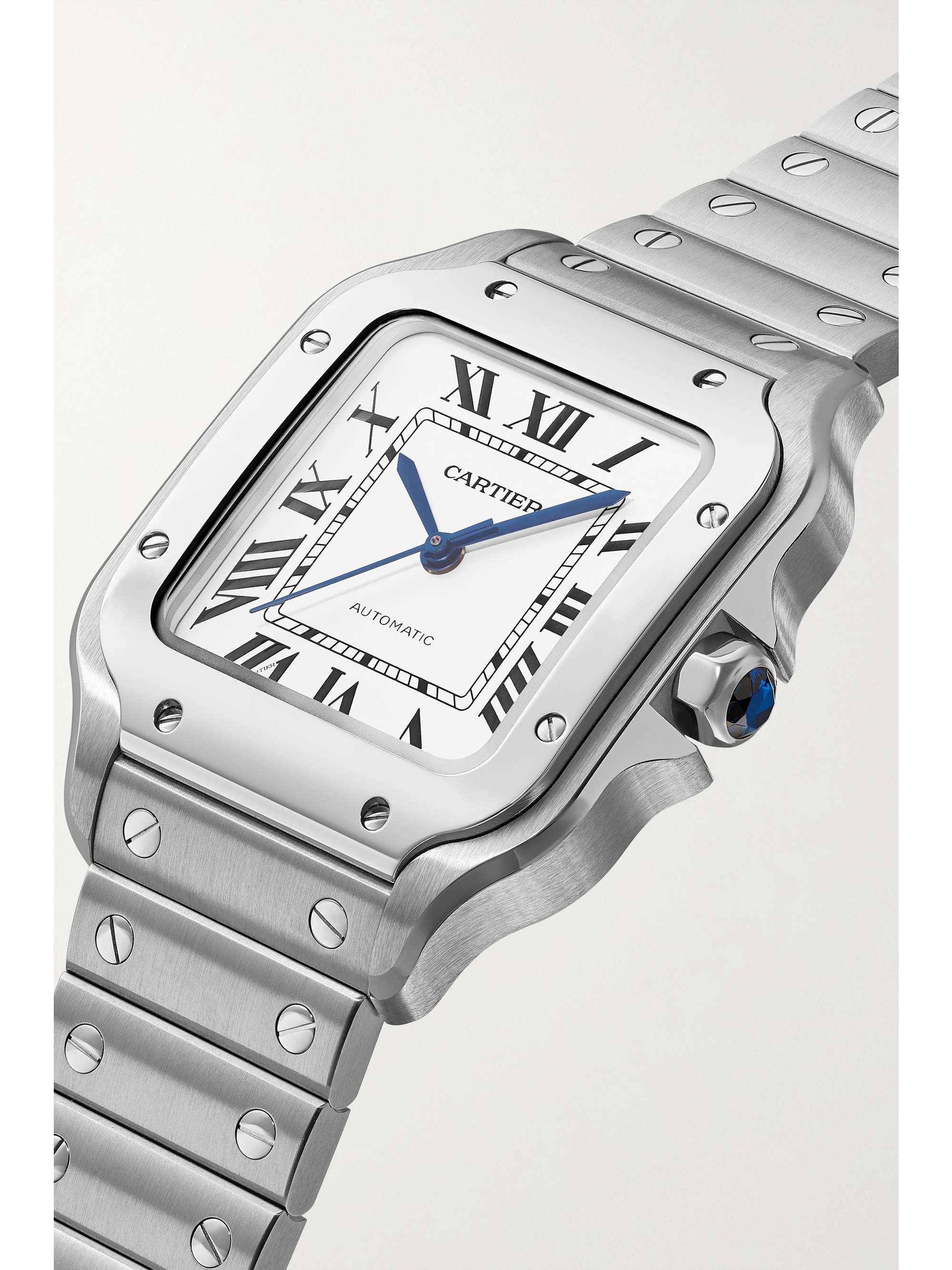 CARTIER Santos de Cartier Automatic 35mm medium stainless steel and 18-karat gold watch