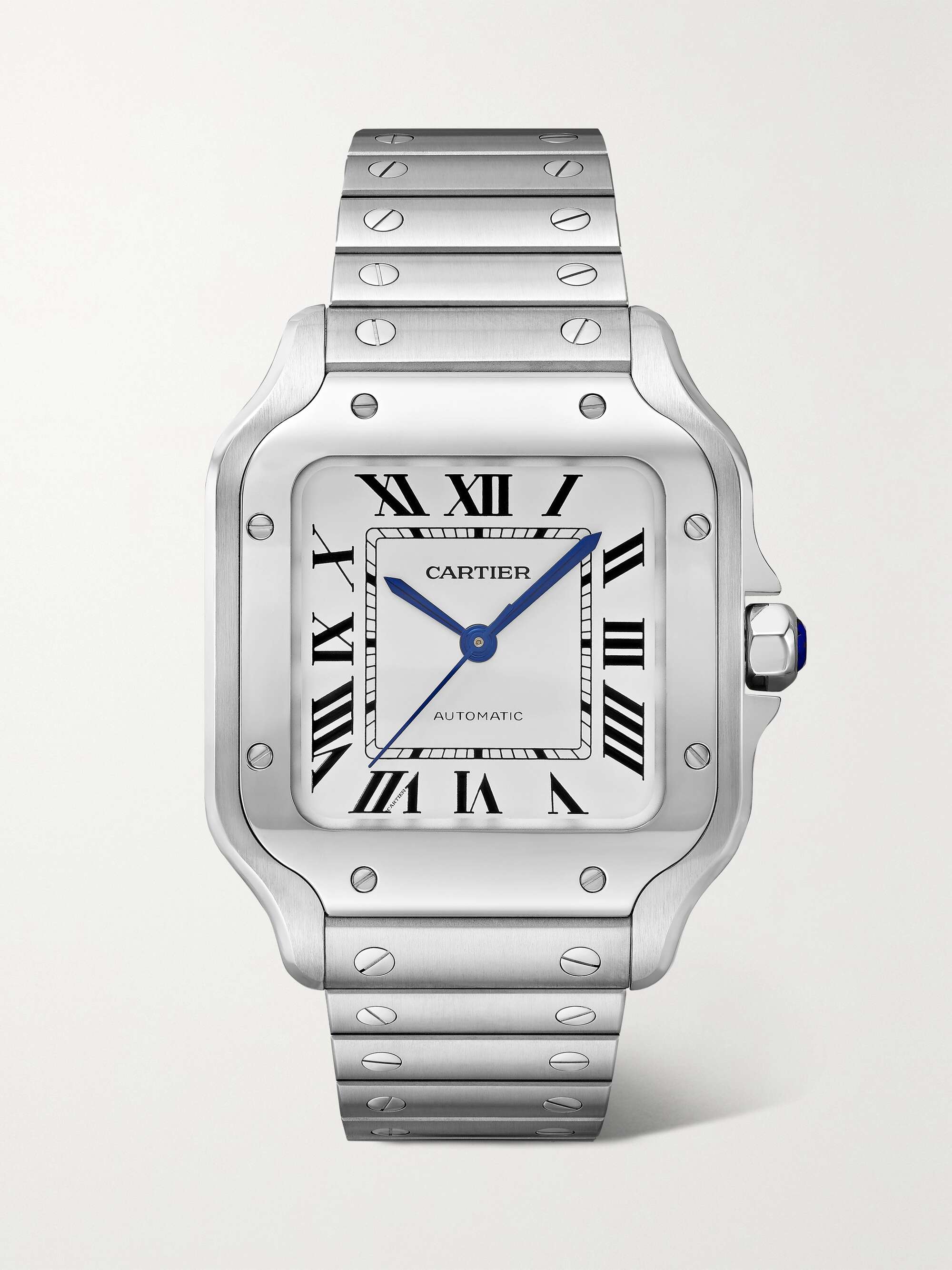 Santos De Cartier Automatic 35 Mm Mittelgro e Uhr Aus Edelstahl NET A 