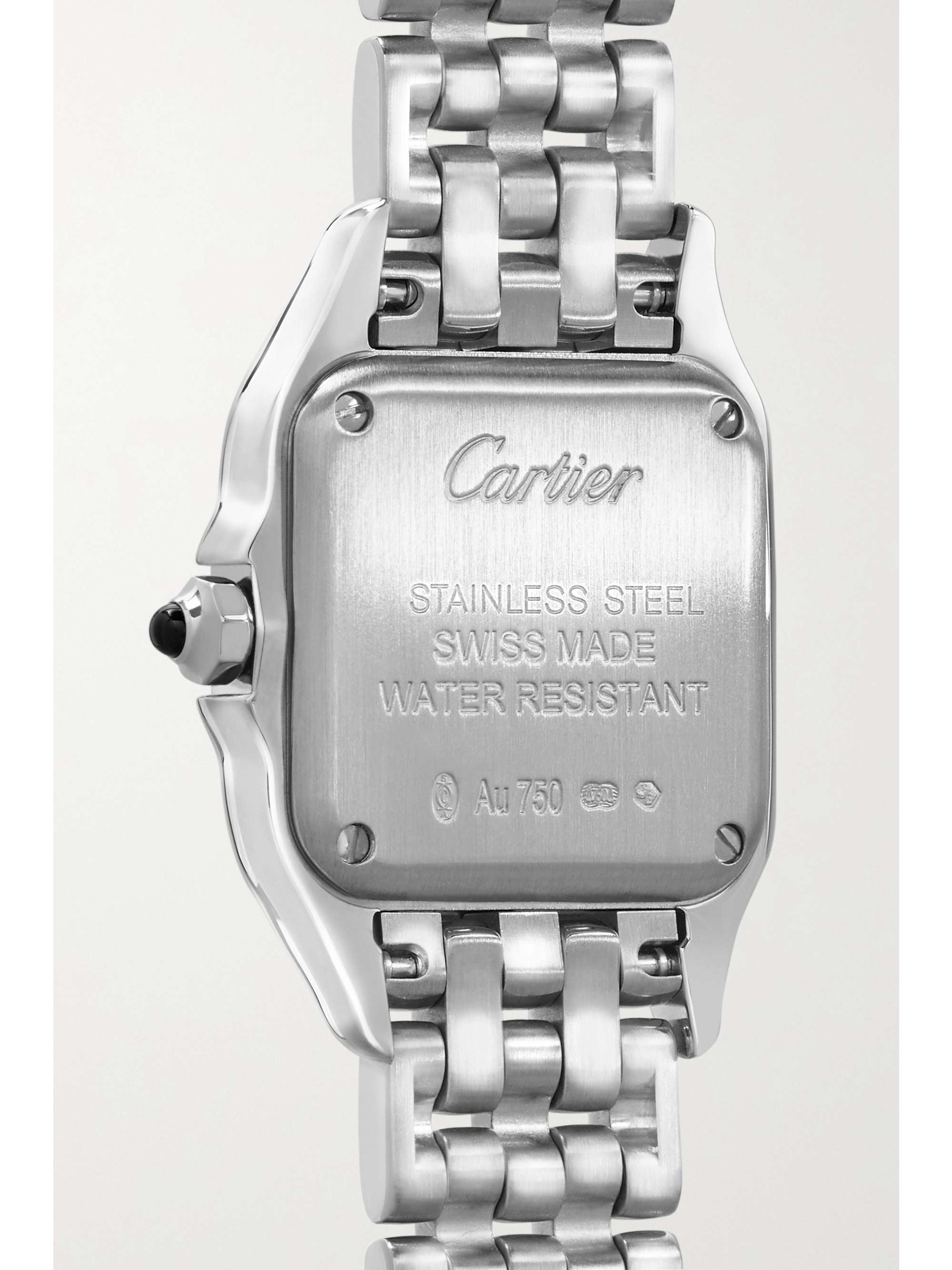 CARTIER Montre en or rose 18 carats (750/1000) et diamants Panthère de Cartier Small, 22 mm
