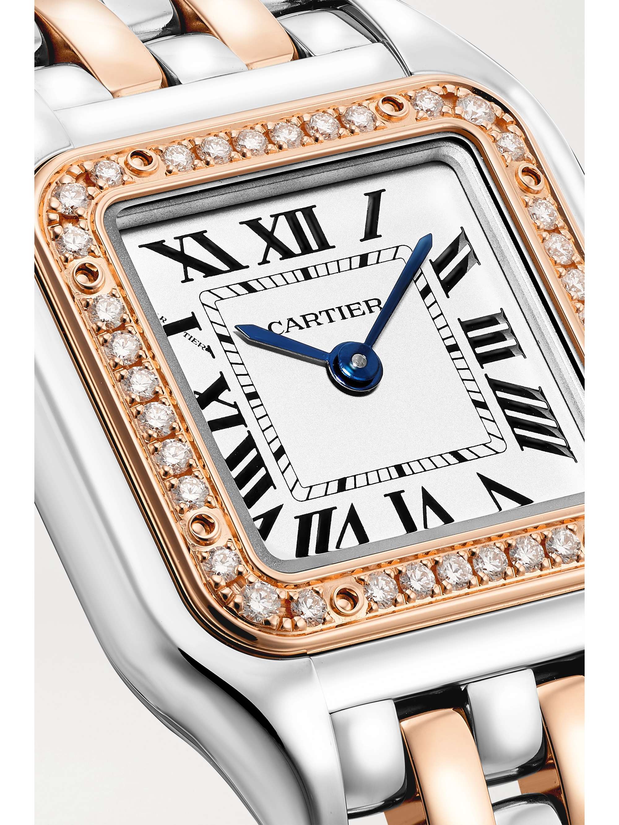 CARTIER Panthère de Cartier 22mm small 18-karat pink gold diamond watch