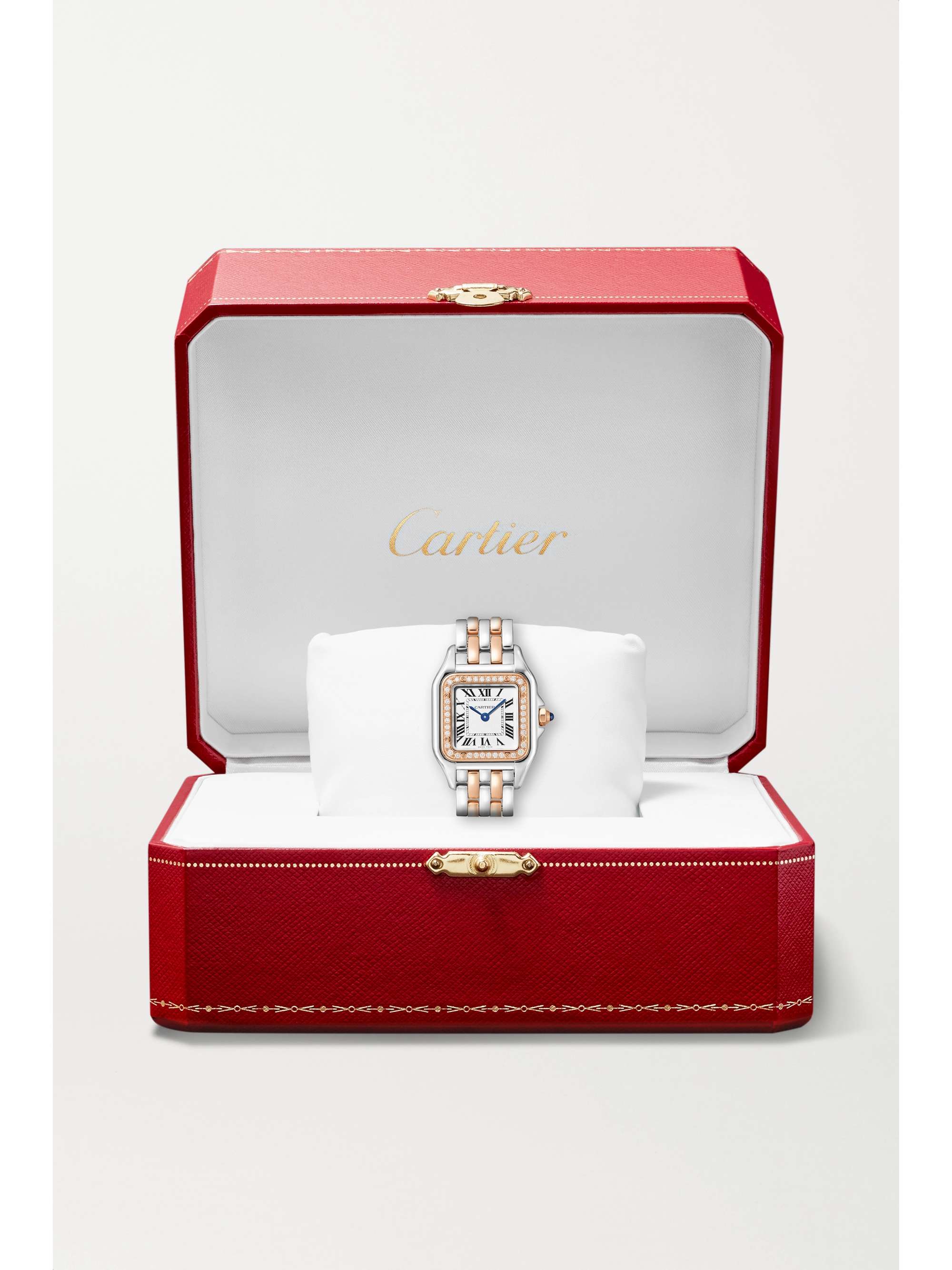 CARTIER Panthère de Cartier 22mm small 18-karat pink gold diamond watch