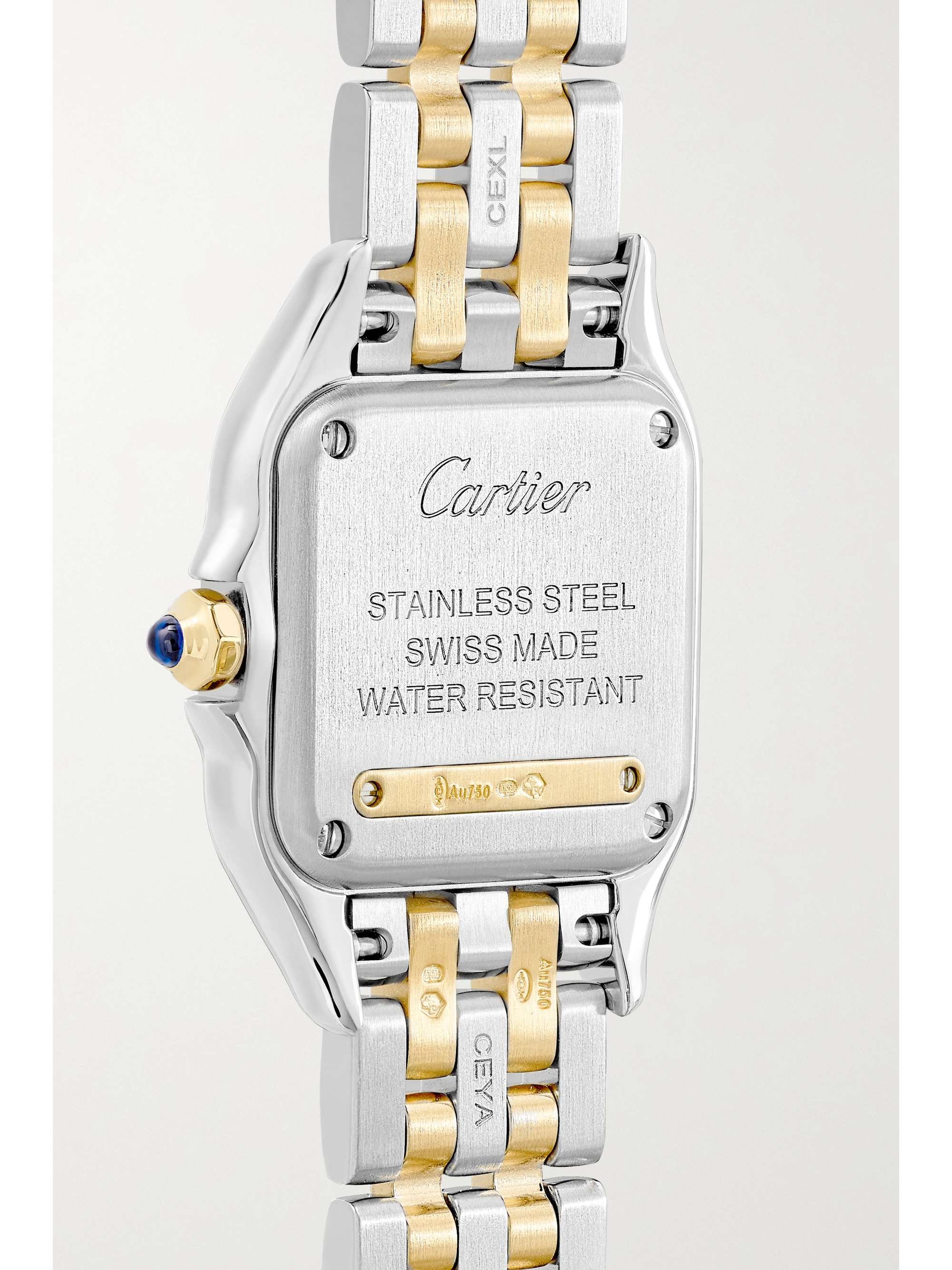 CARTIER Panthère de Cartier 22mm small 18-karat pink gold diamond watch