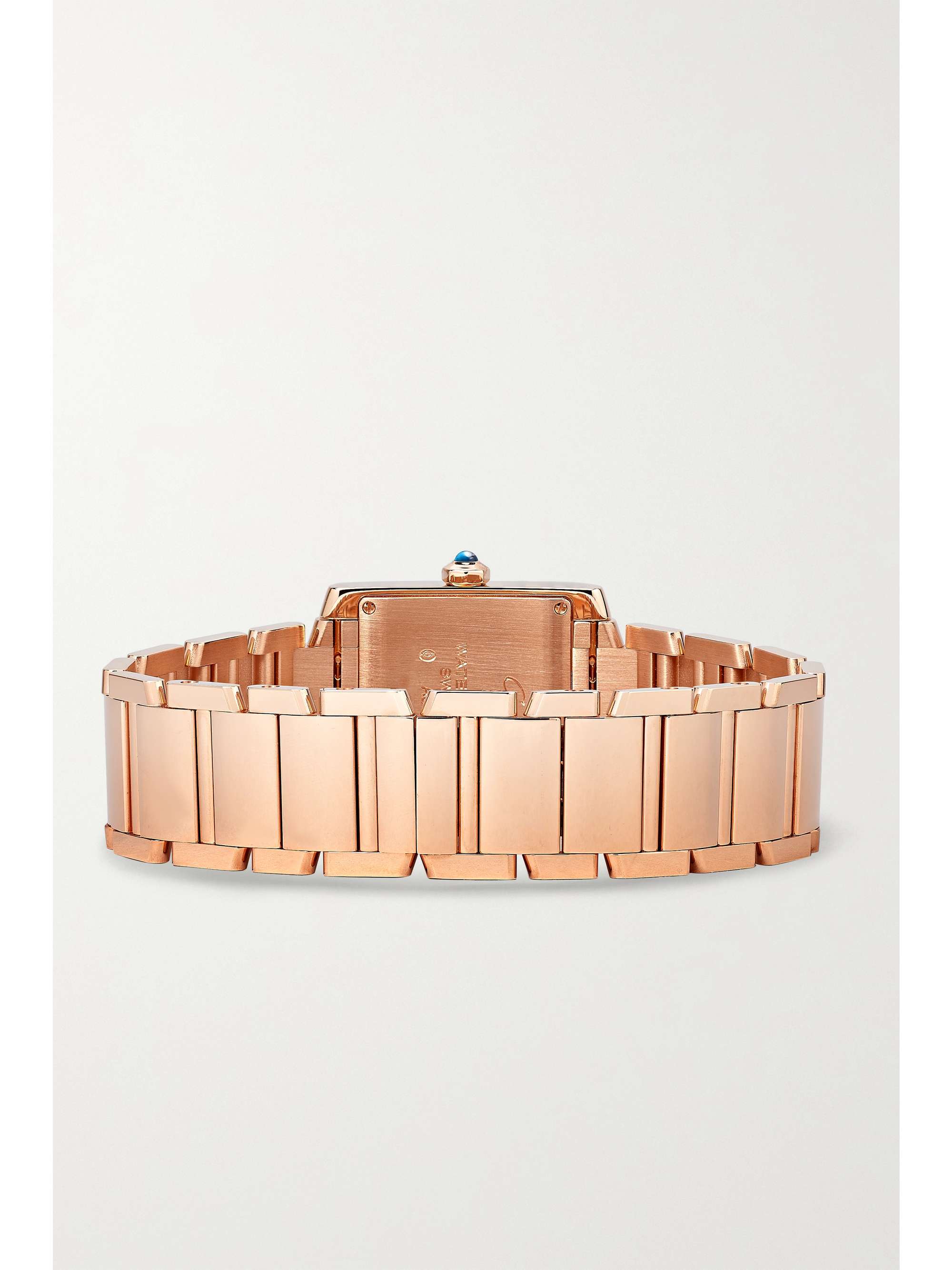 CARTIER Montre en or rose 18 carats (750/1000) Tank Française Medium, 30 mm