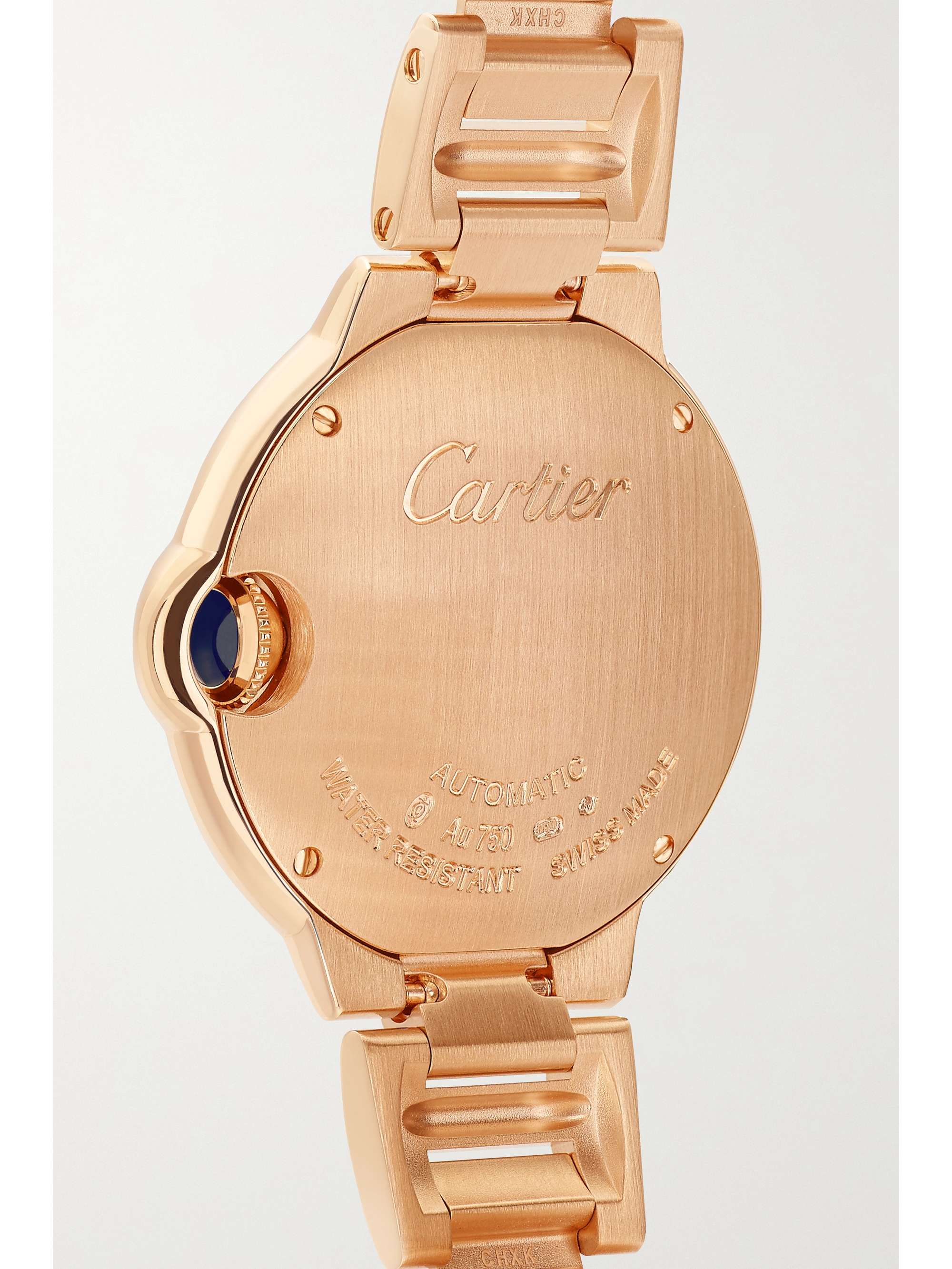 CARTIER Ballon Bleu de Cartier 33mm 18-karat pink gold and diamond watch