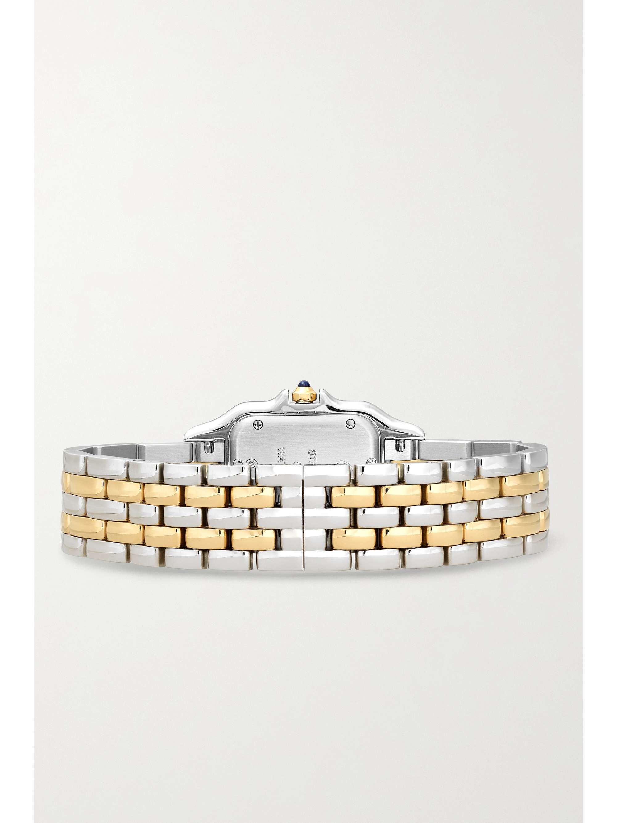 CARTIER Panthère de Cartier 27mm medium 18-karat gold and stainless steel watch