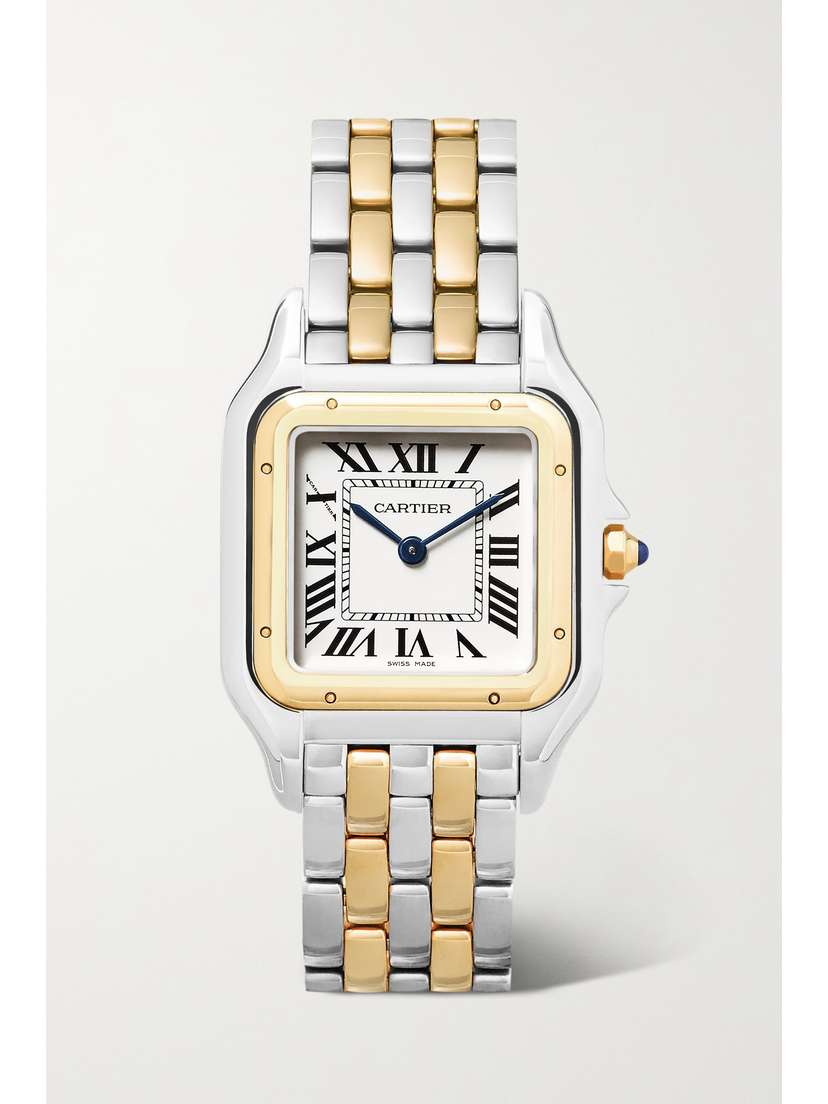 Cartier Panthère De  27mm Medium 18-karat Gold And Stainless Steel Watch