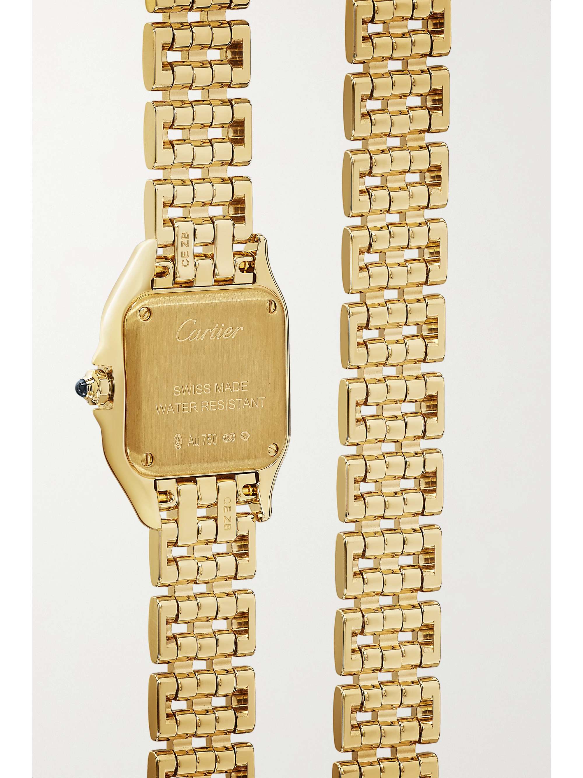 CARTIER Panthère de Cartier 20mm small 18-karat white gold diamond watch