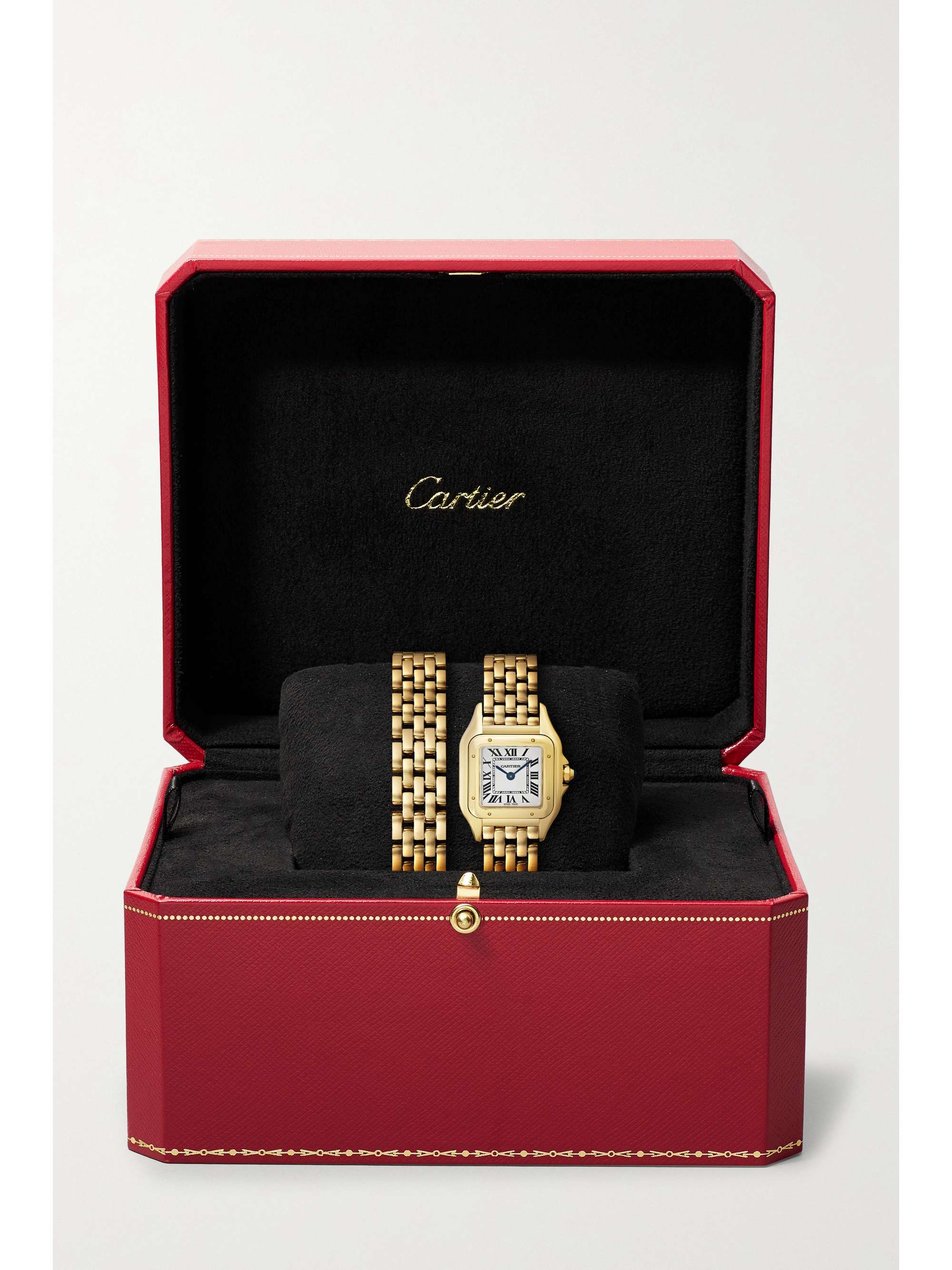 CARTIER Panthère de Cartier 20mm small 18-karat white gold diamond watch