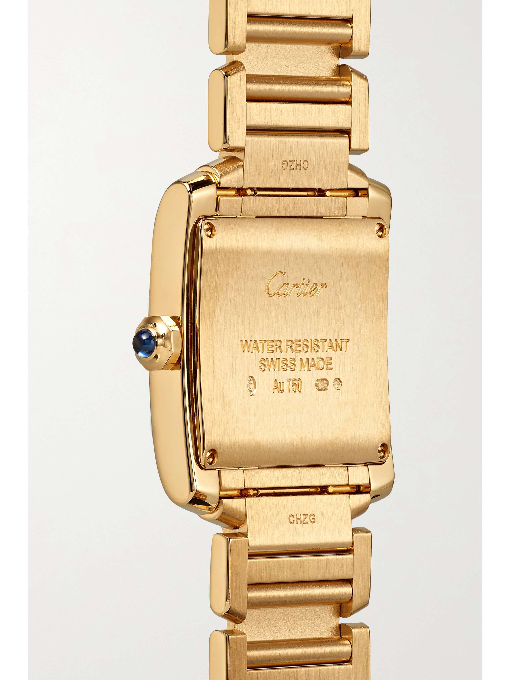 CARTIER Tank Française 30mm medium 18-karat gold watch