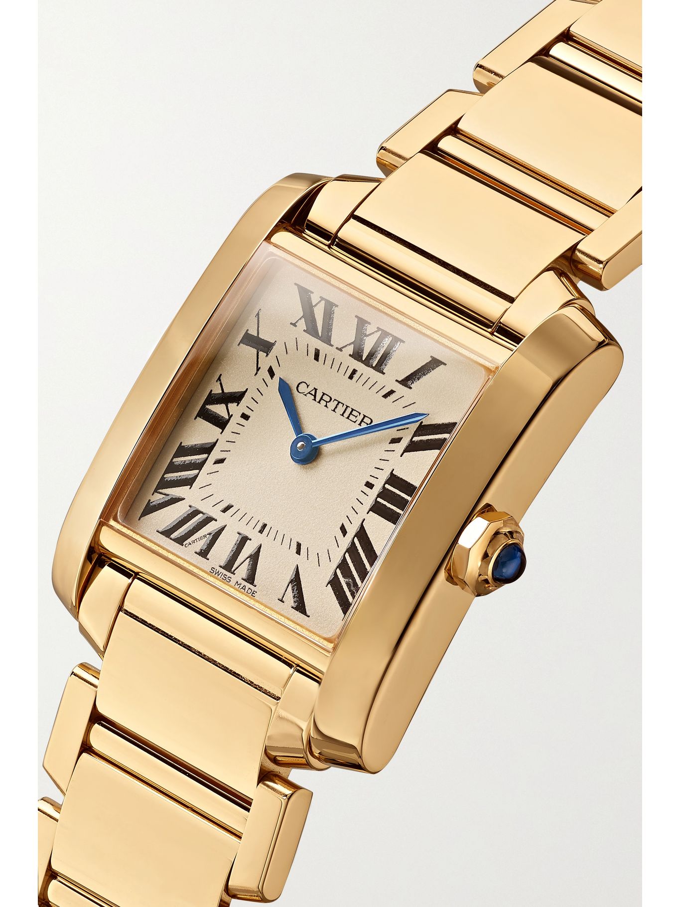 Gold Tank Française 25mm medium 18karat gold watch CARTIER NETA