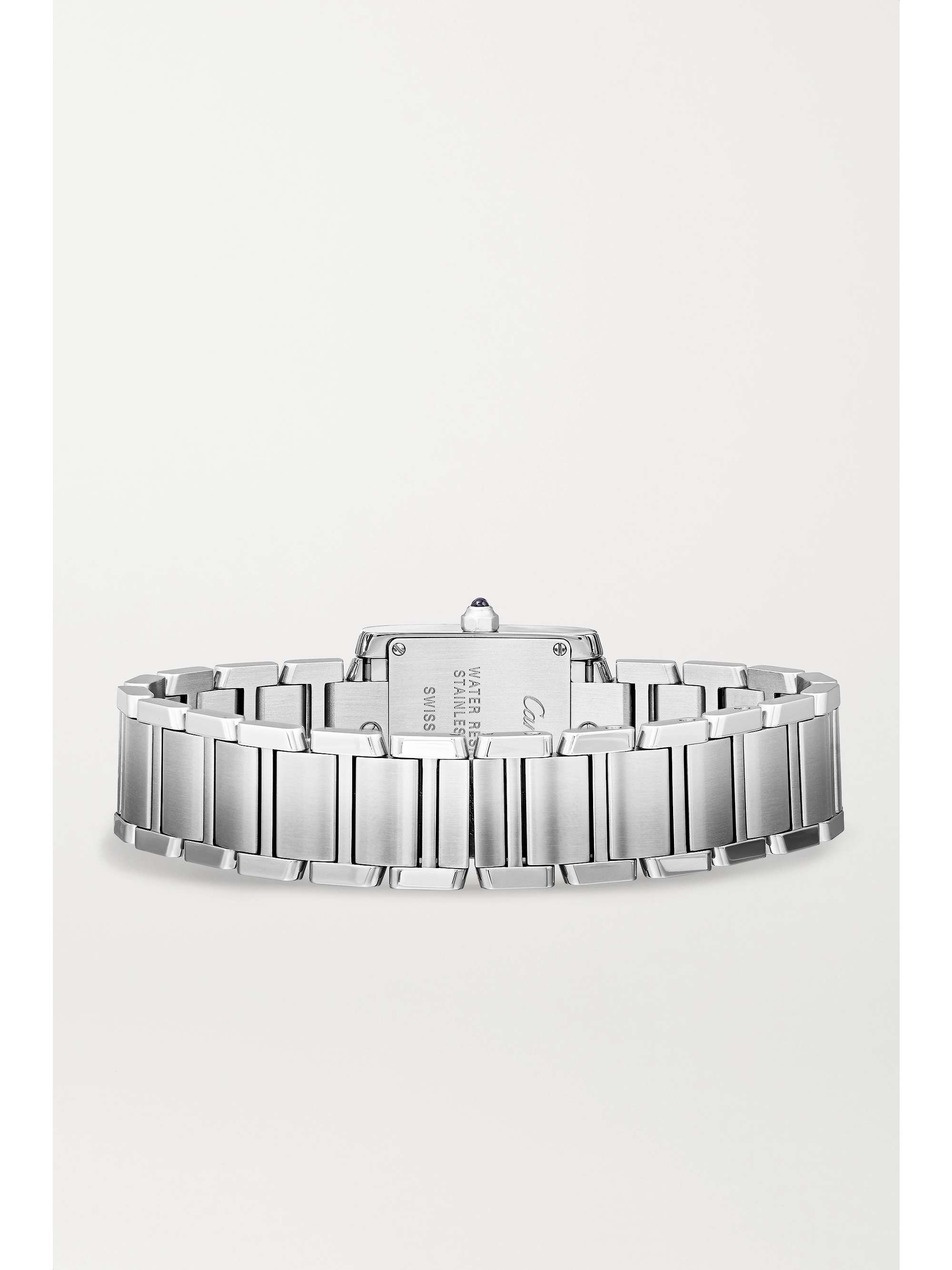 CARTIER Tank Française 25.2mm small stainless steel and diamond watch