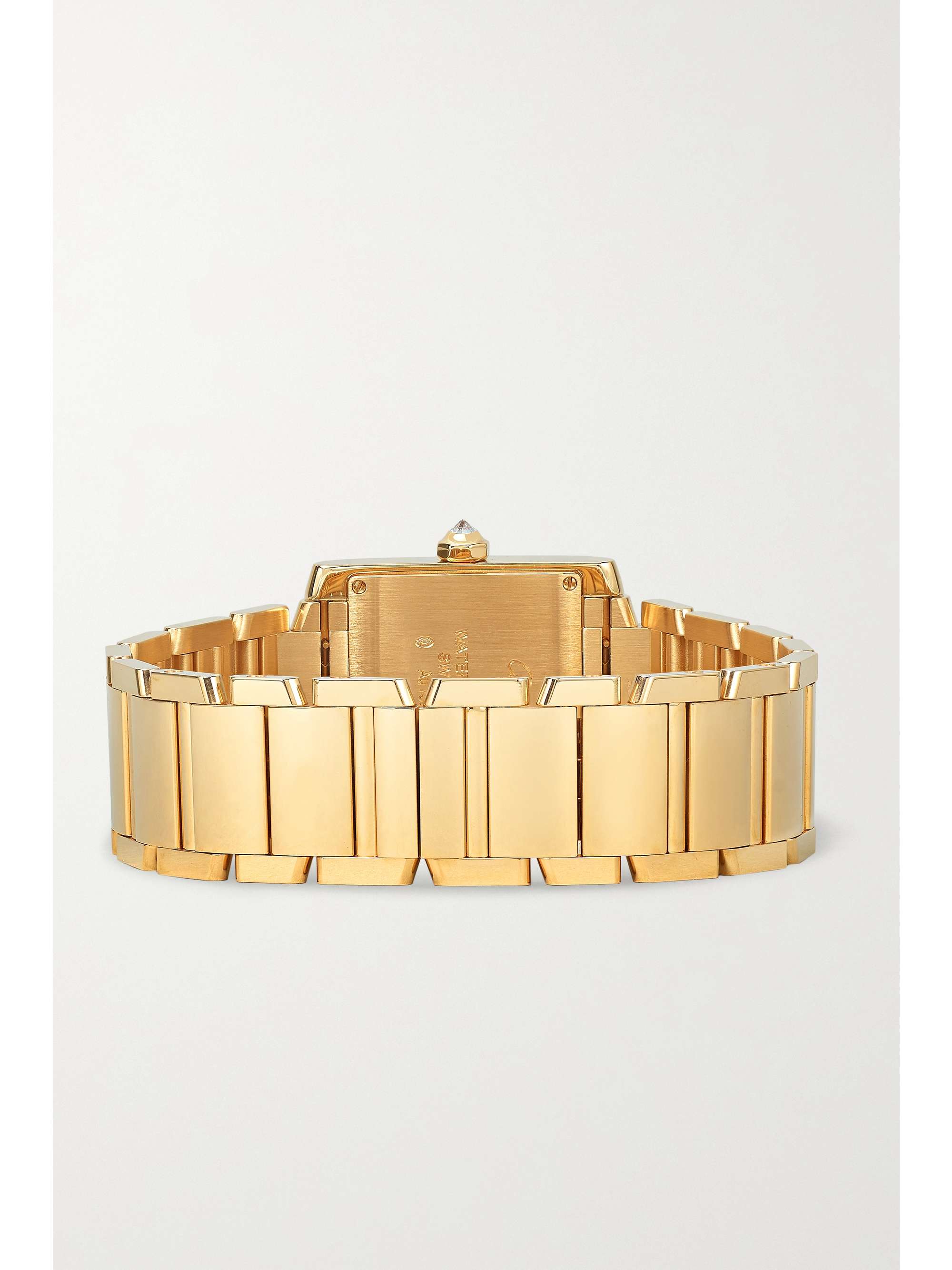 CARTIER Tank Française 25mm medium 18-karat gold and diamond watch