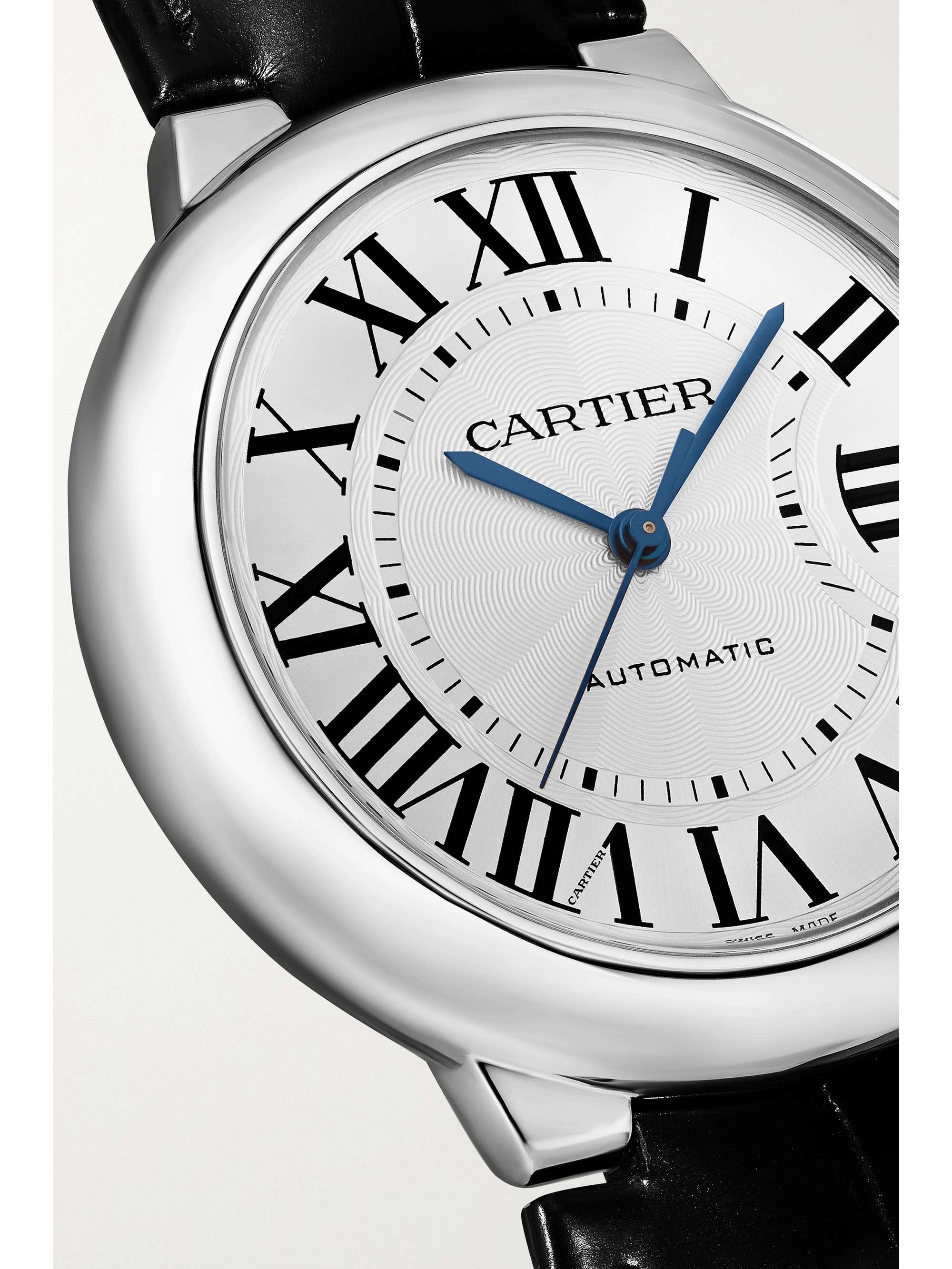 CARTIER Ballon Bleu de Cartier Automatic 36mm 18-karat rose gold and alligator watch