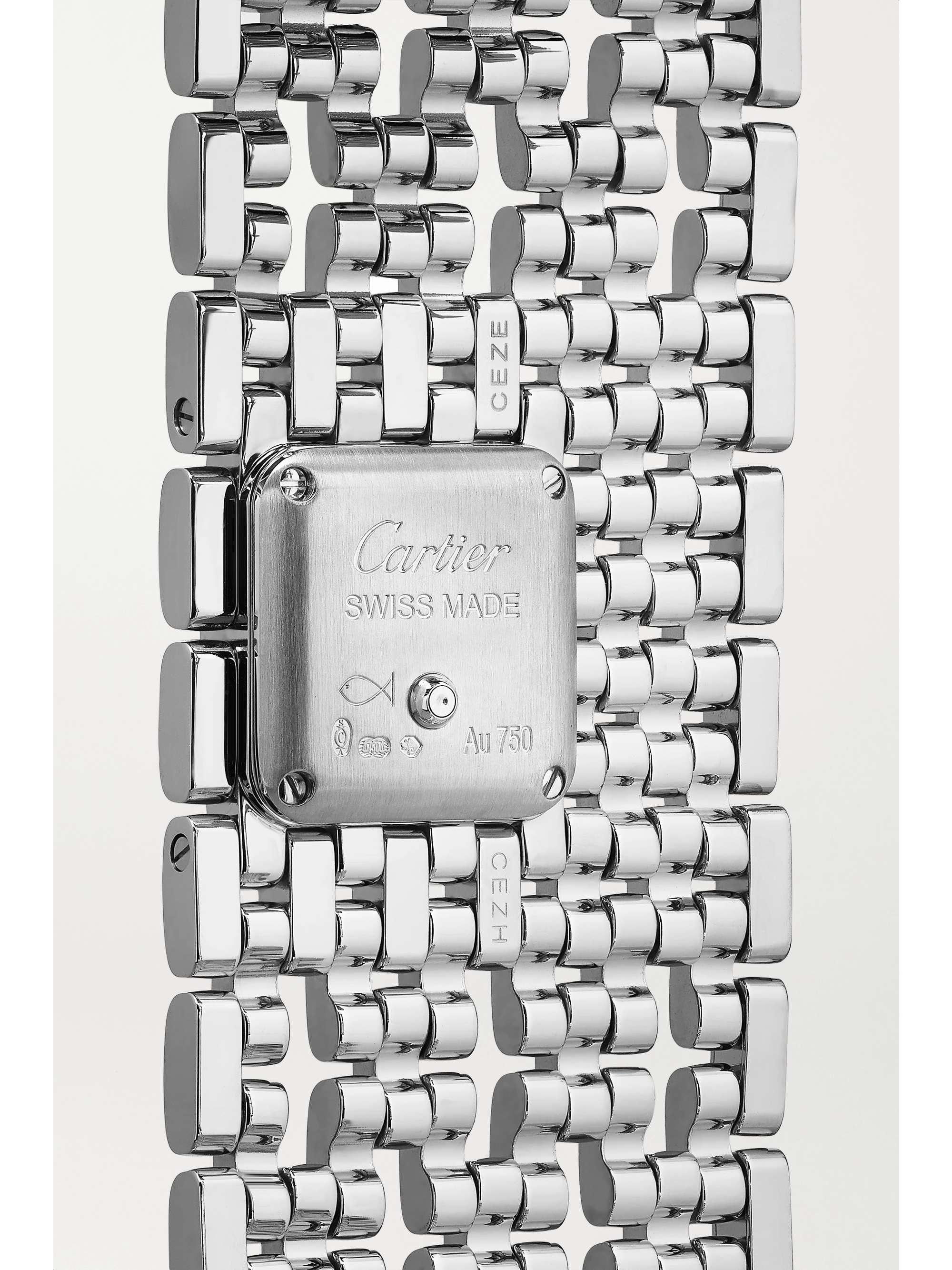 CARTIER Panthère de Cartier Manchette 22mm 18-karat gold and lacquer watch