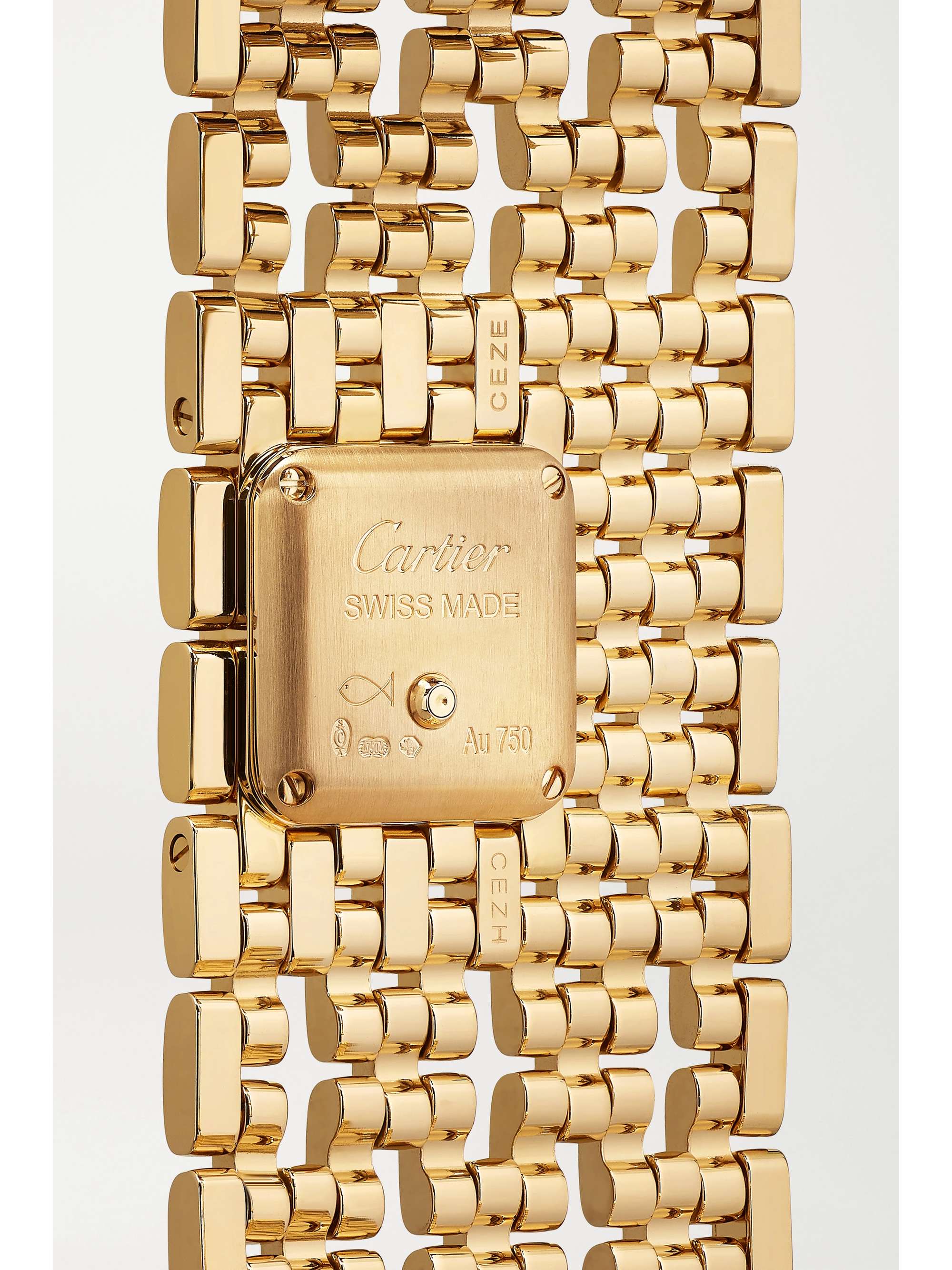 CARTIER Panthère de Cartier Manchette 22mm 18-karat gold and lacquer watch