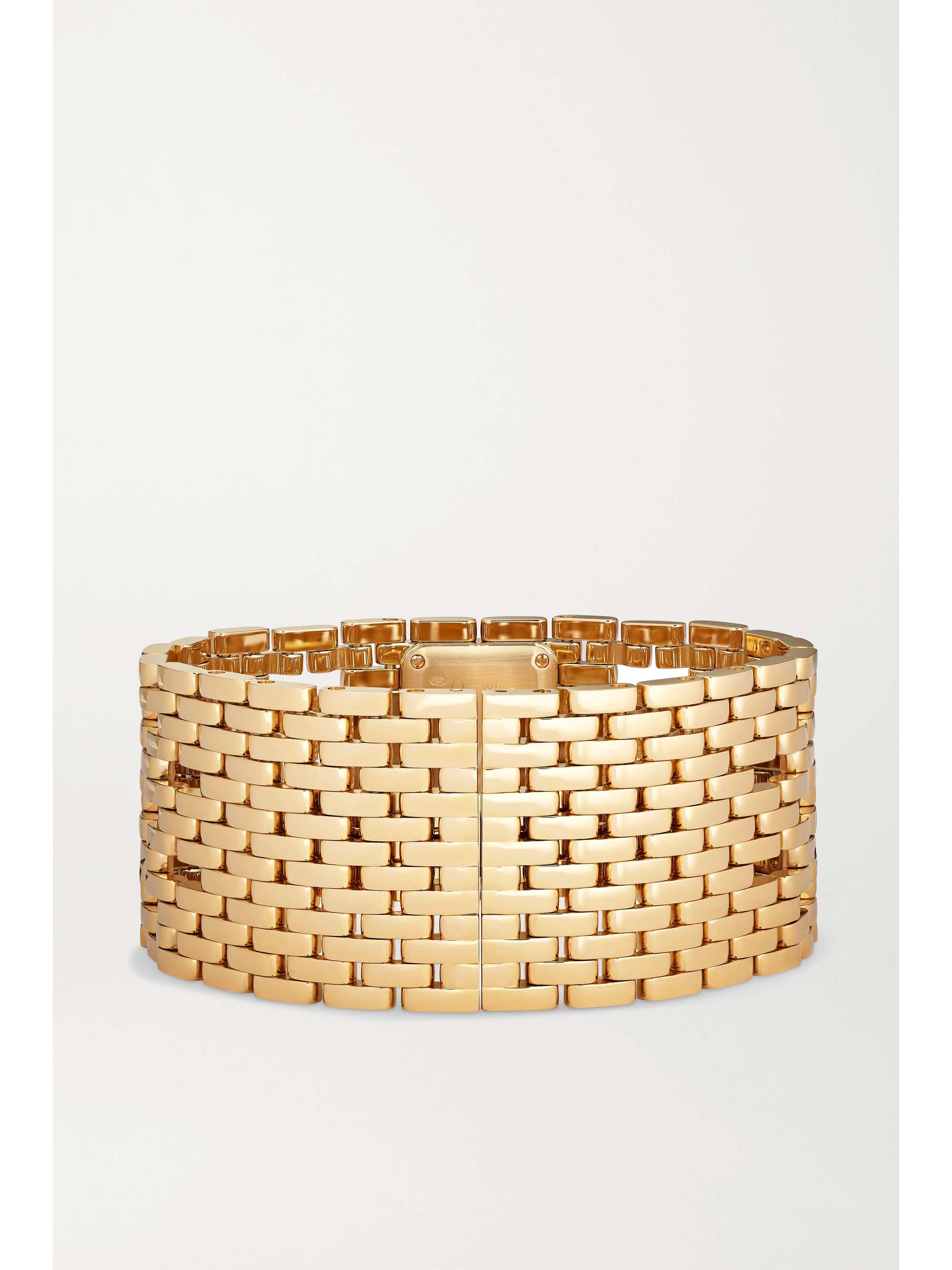 CARTIER Panthère de Cartier Manchette 22mm 18-karat gold and lacquer watch