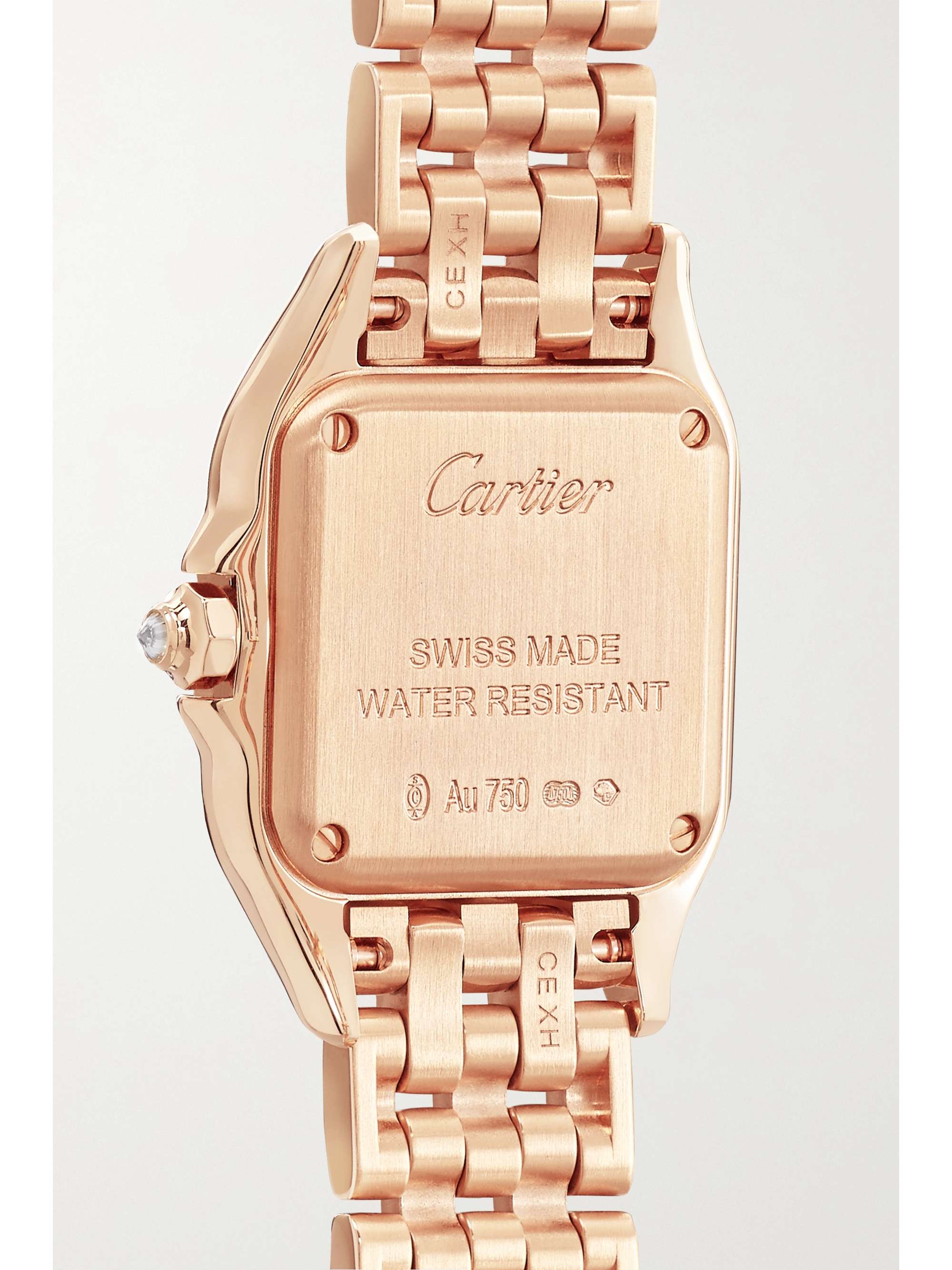 CARTIER Panthère de Cartier 22mm small 18-karat pink gold diamond watch
