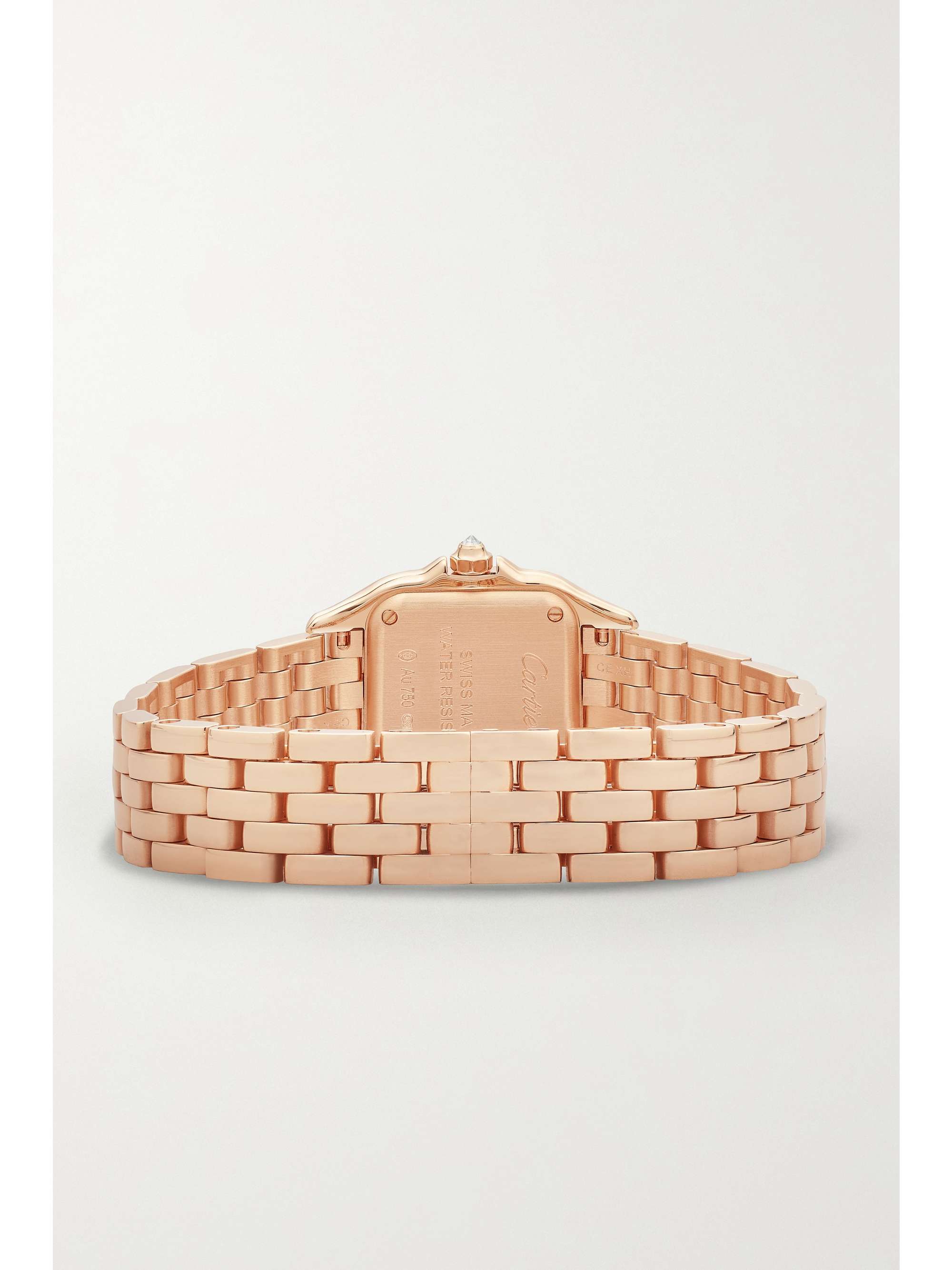 CARTIER Panthère de Cartier 22mm small 18-karat pink gold diamond watch