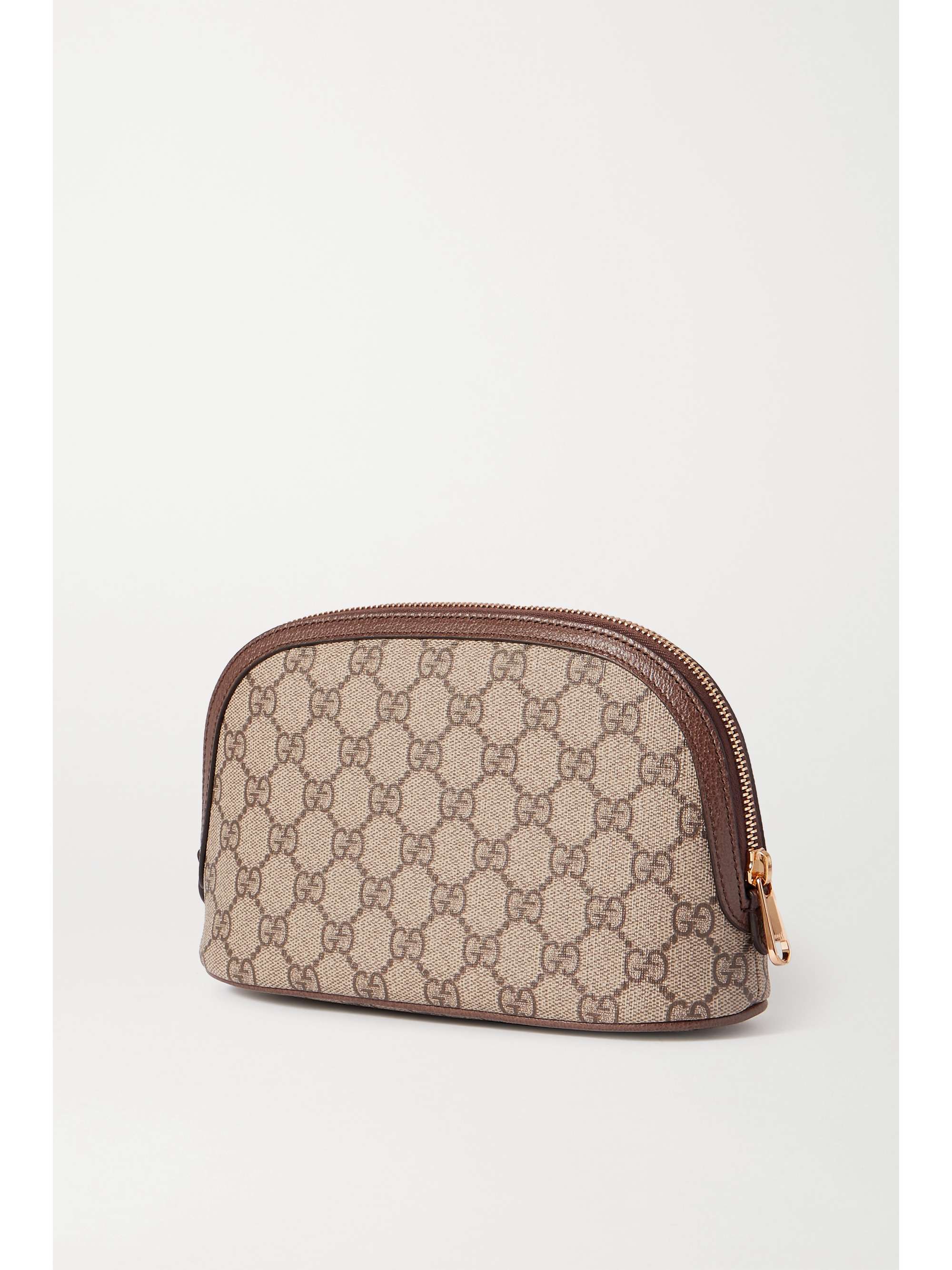 GUCCI Leather-trimmed printed coated-canvas cosmetics case | NET-A-PORTER