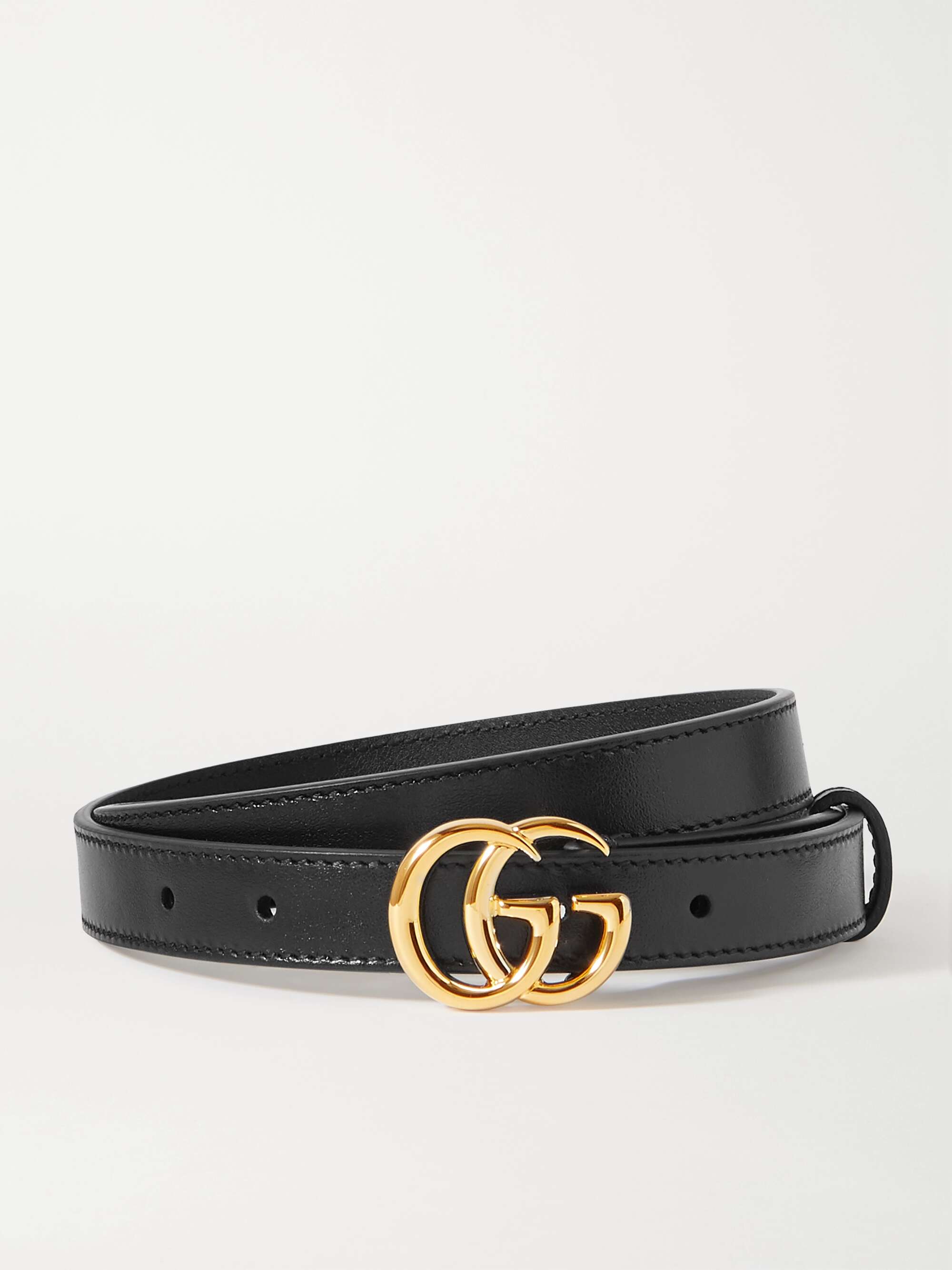 Signature GG-logo leather belt | Gucci