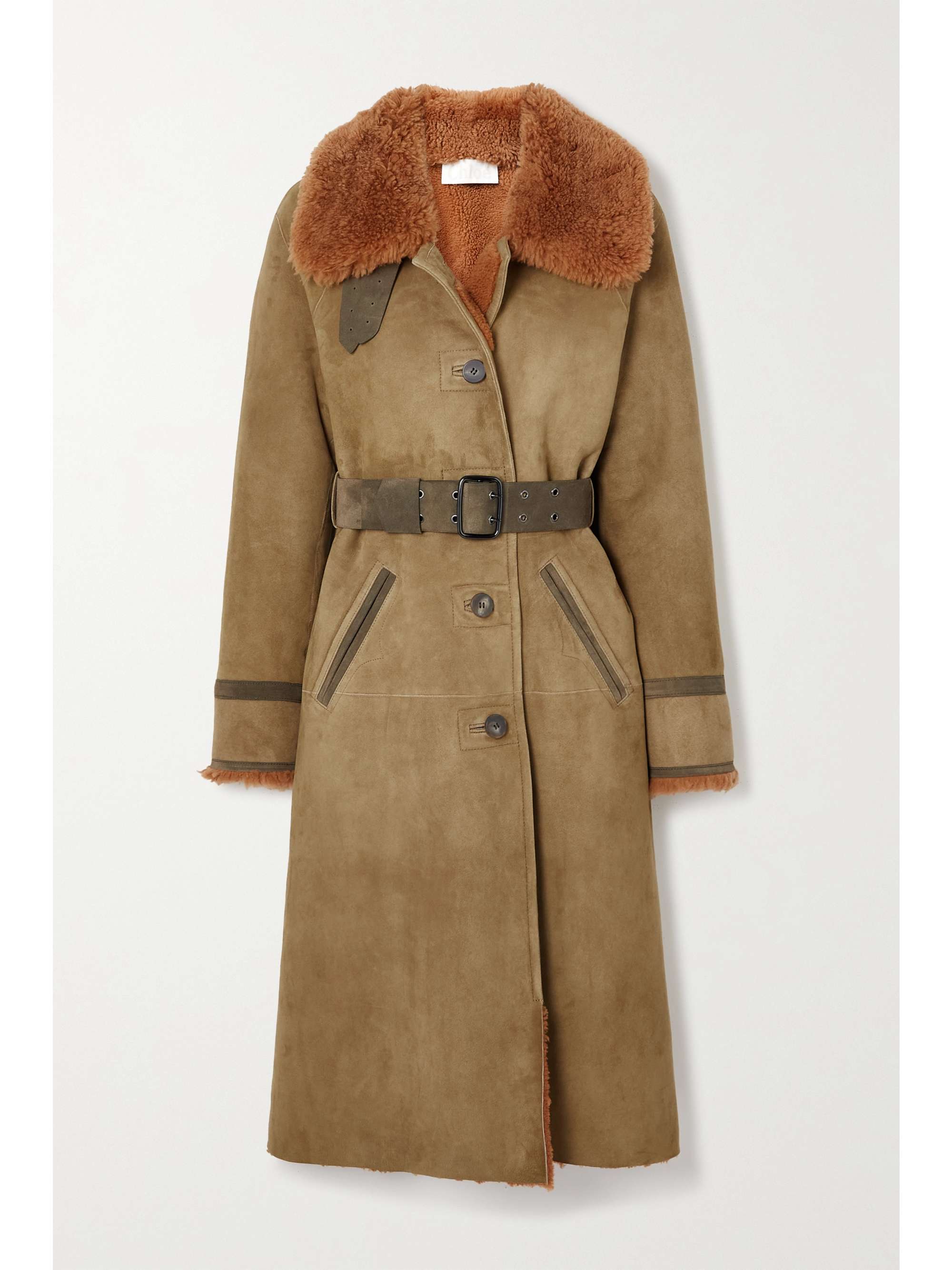 chloe shearling coat