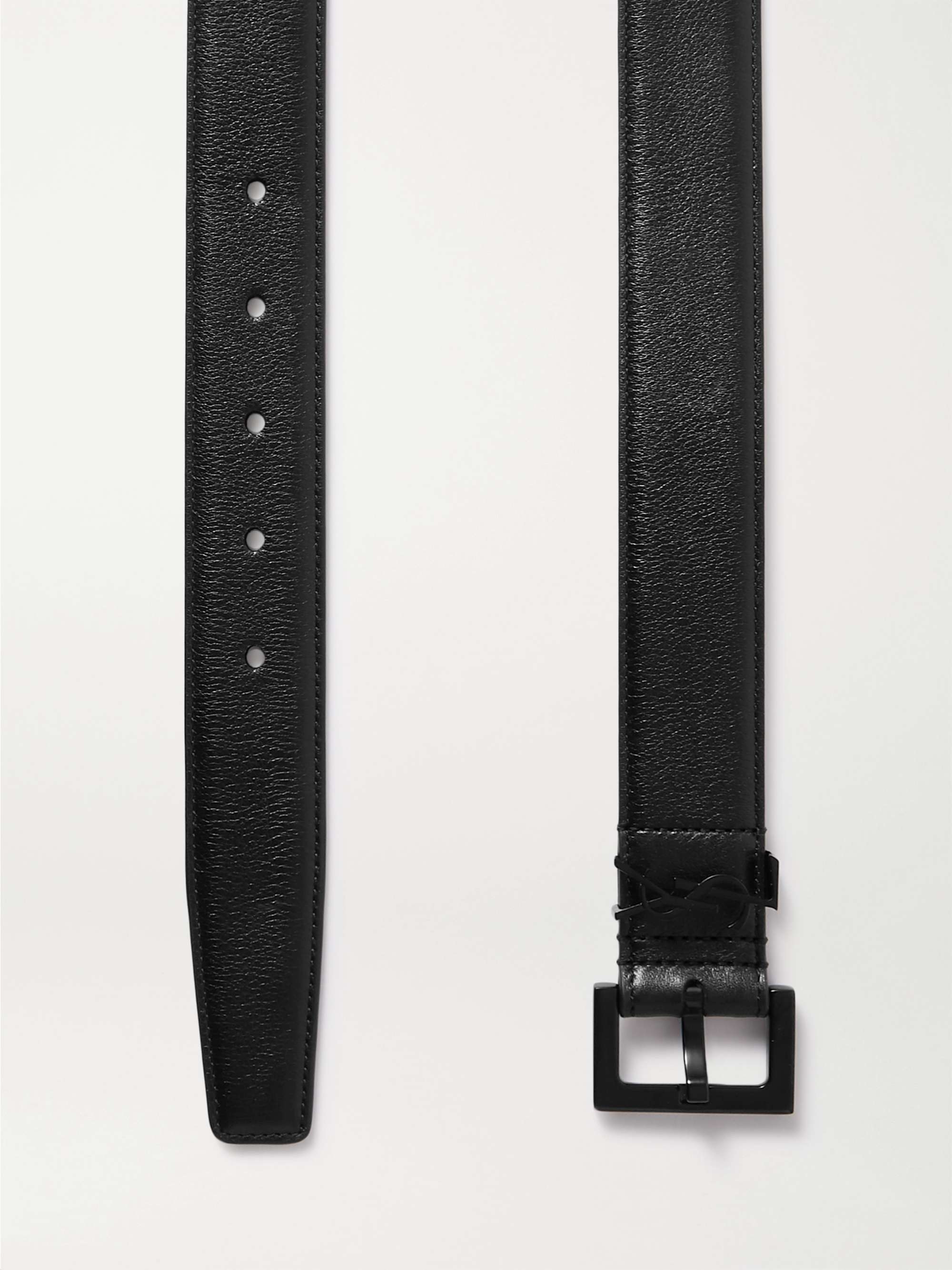 SAINT LAURENT Embellished leather belt