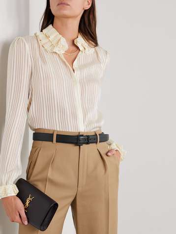 How To Style The Saint Laurent Logo Buckle Belt - Sassy In The City