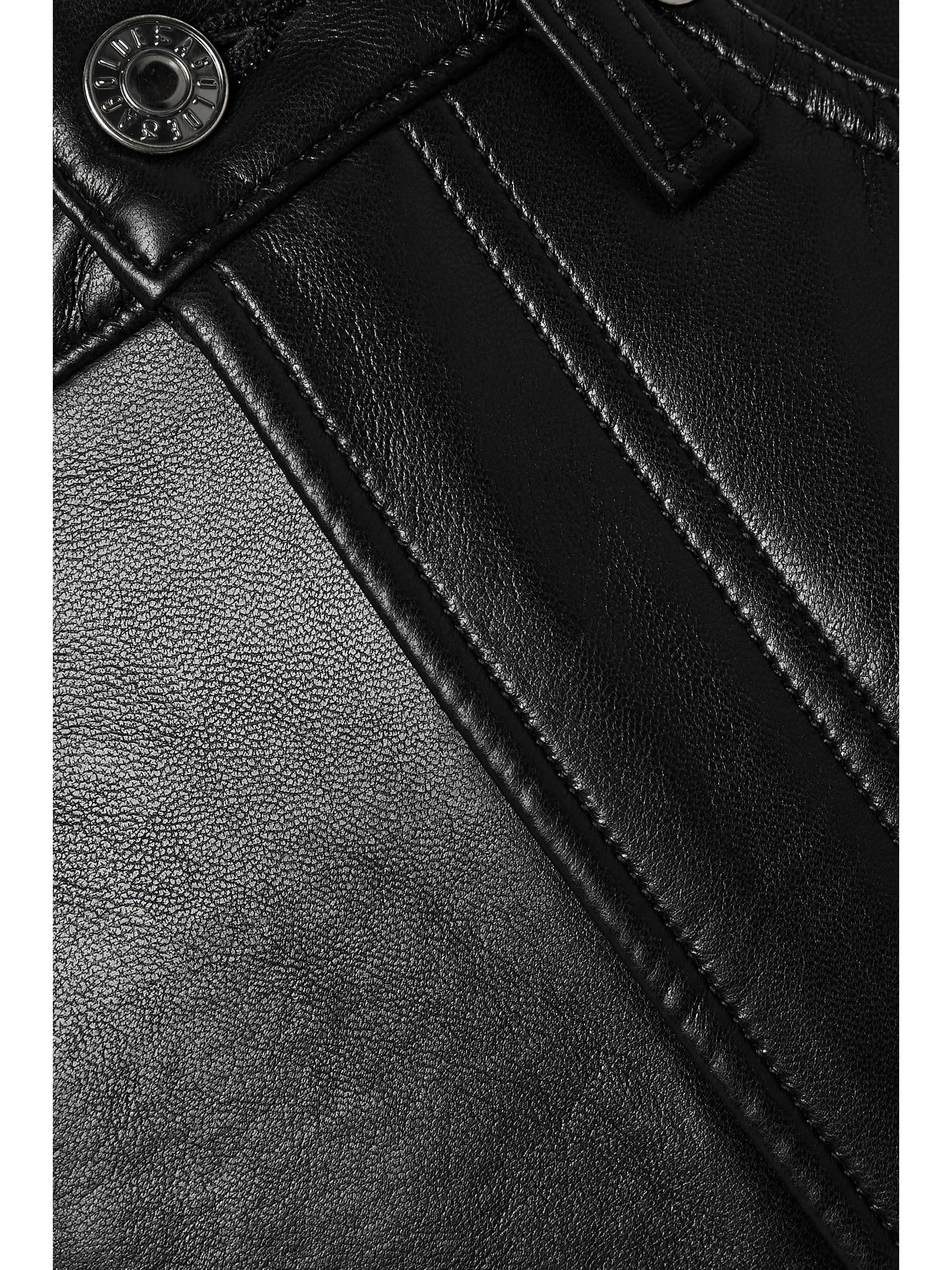 AGOLDE Pantalon droit en cuir mélangé recyclé '90s Pinch Waist