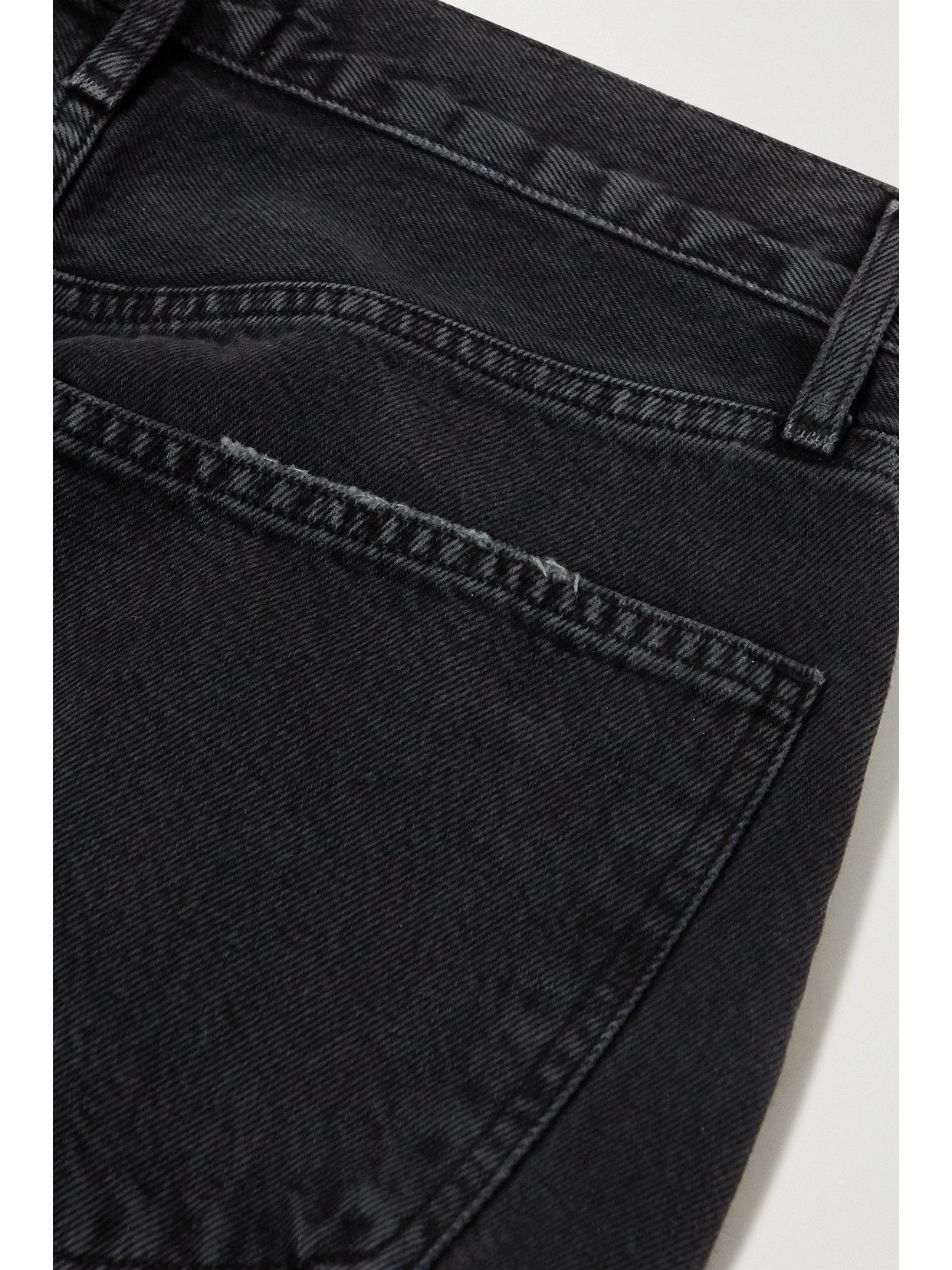 Shop Agolde + Net Sustain '90s Pinch Waist High-rise Straight-leg Organic Jeans In Black