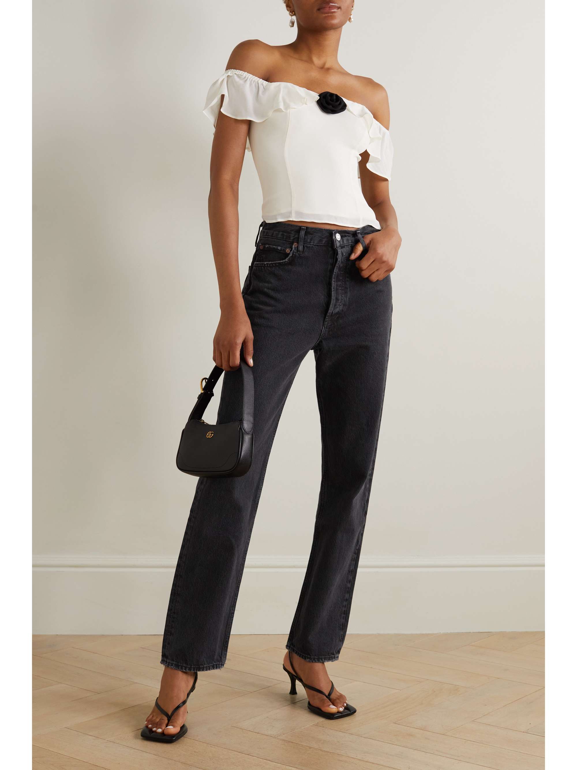 Black + NET SUSTAIN organic jeans | AGOLDE | NET-A-PORTER