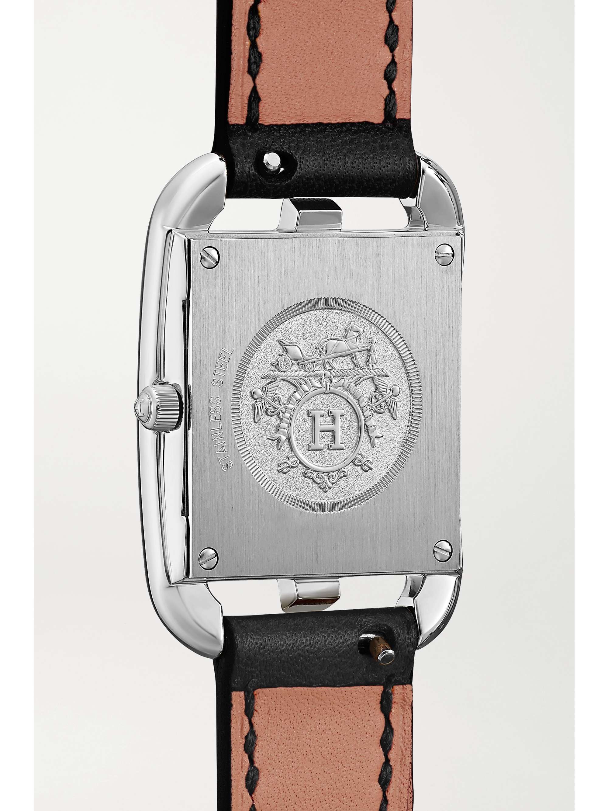 HERMÈS TIMEPIECES Cape Cod 23mm small stainless steel and leather watch