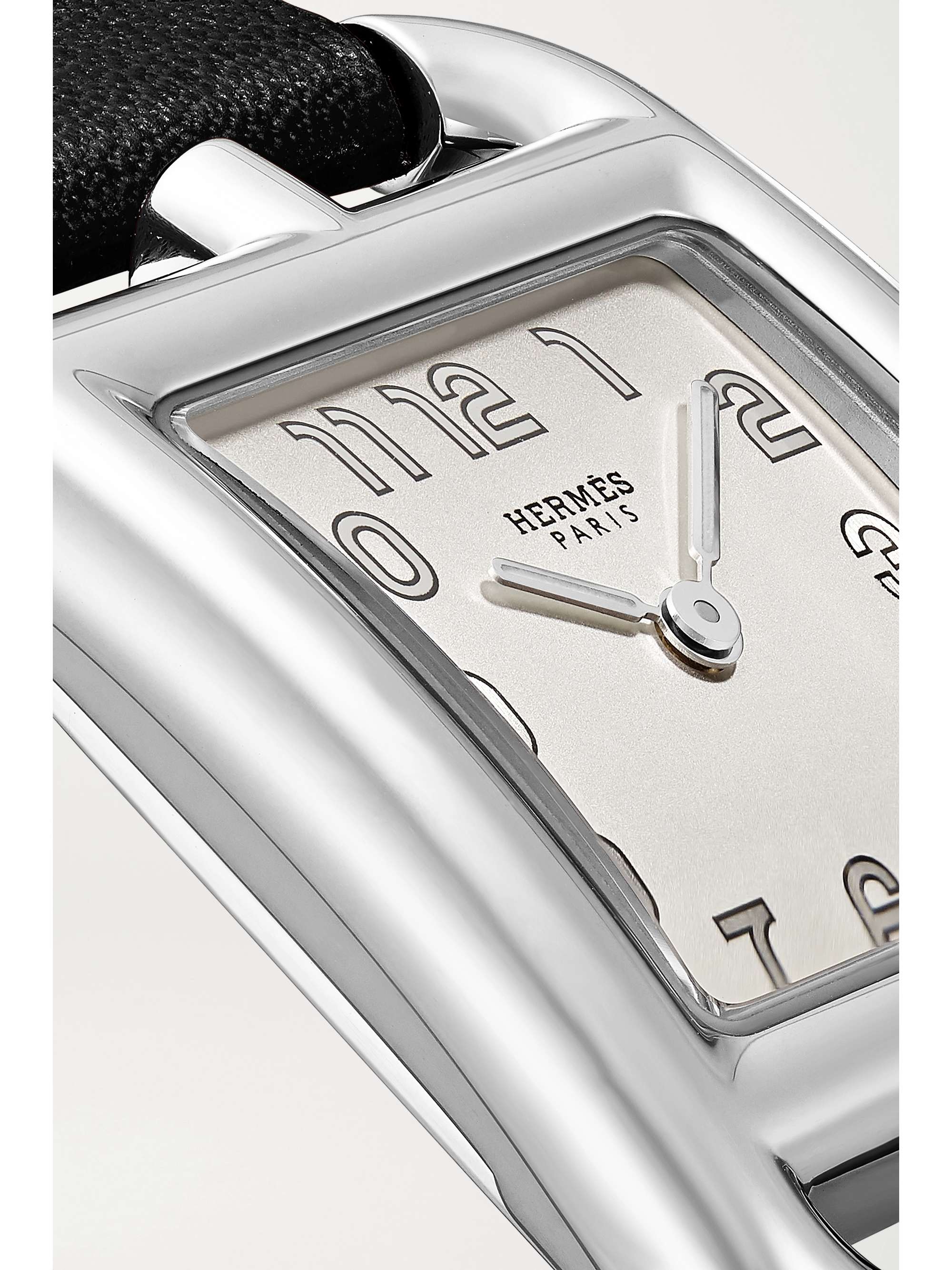 HERMÈS TIMEPIECES Cape Cod 23mm small stainless steel and leather watch