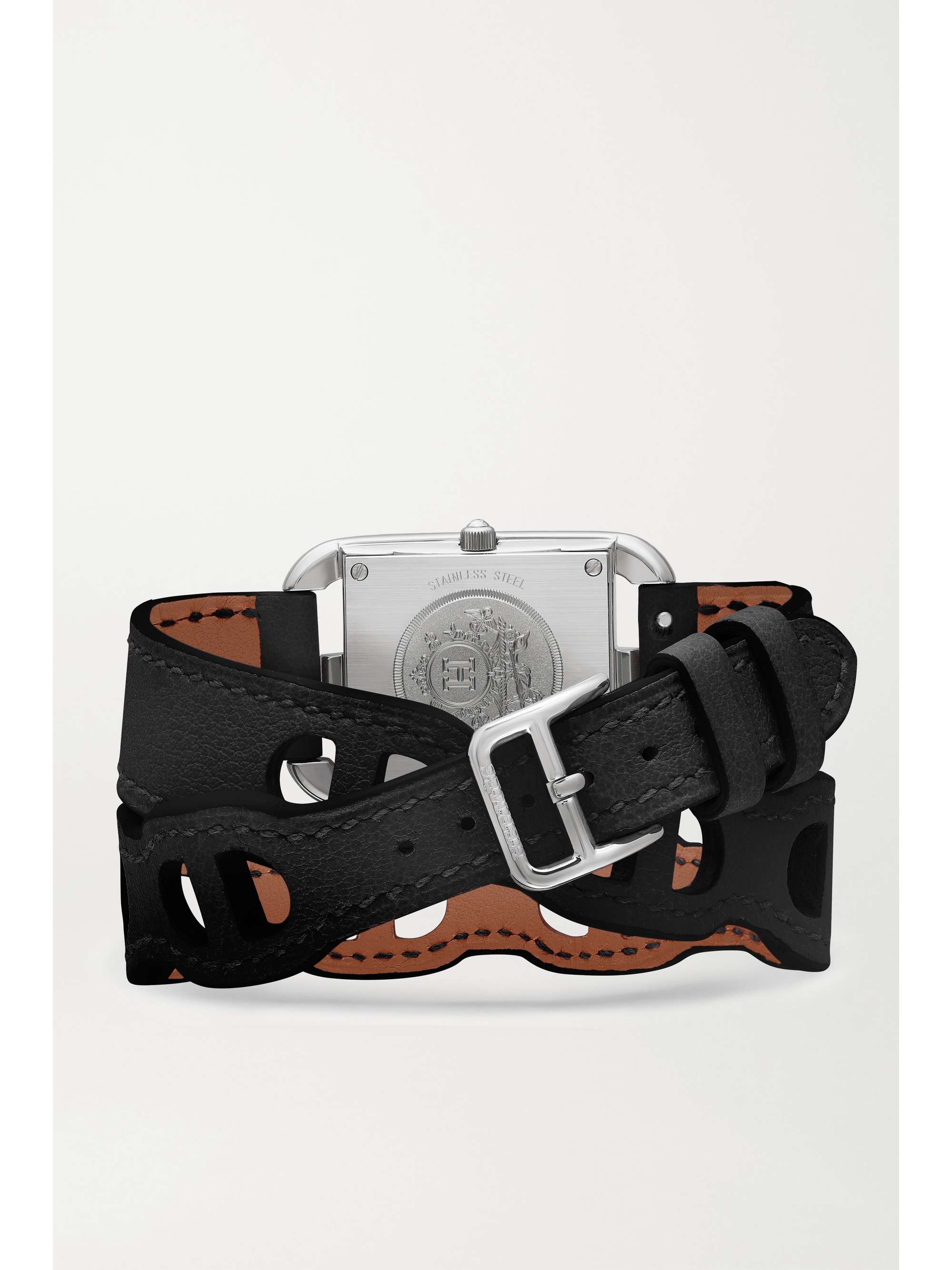 HERMÈS TIMEPIECES Cape Cod 23mm small stainless steel and leather watch