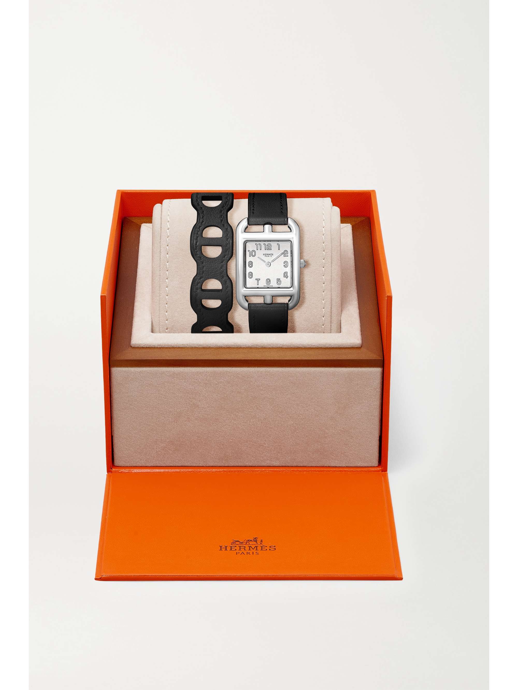 HERMÈS TIMEPIECES Cape Cod 23mm small stainless steel and leather watch