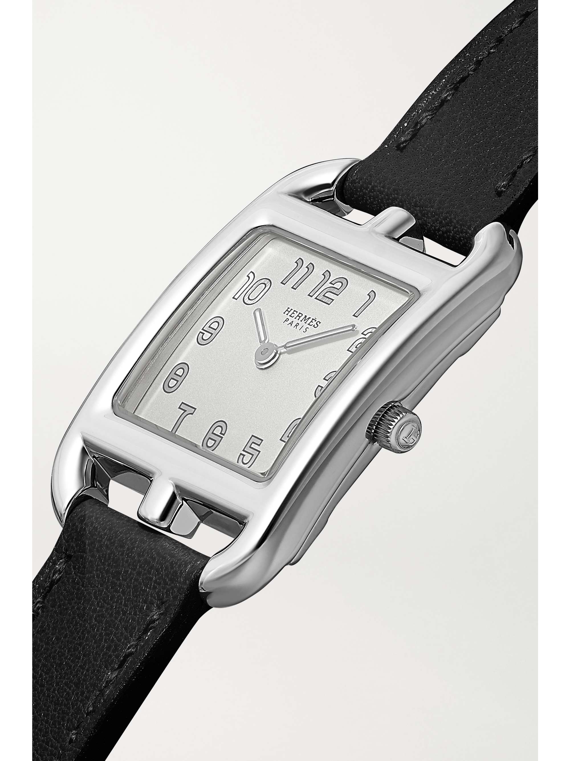 HERMÈS TIMEPIECES Cape Cod 23mm small stainless steel and leather watch