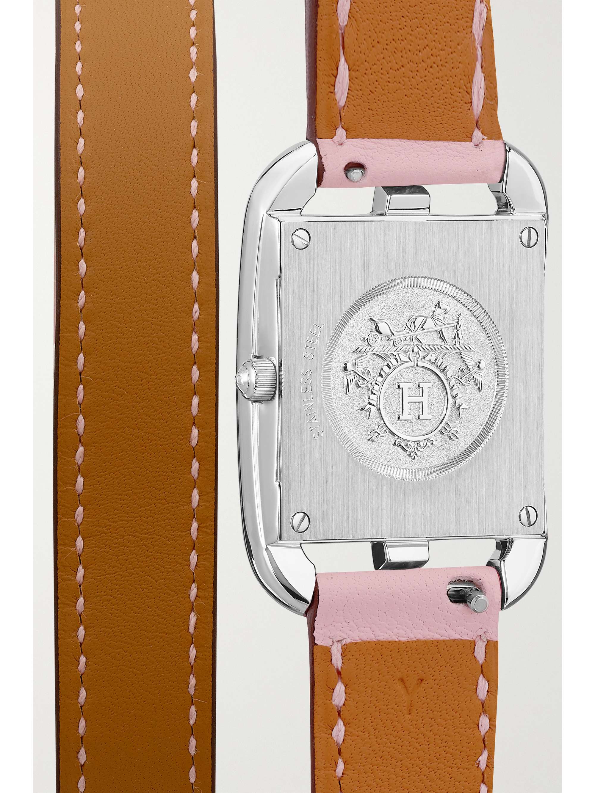 HERMÈS TIMEPIECES Cape Cod 31mm small stainless steel and leather watch