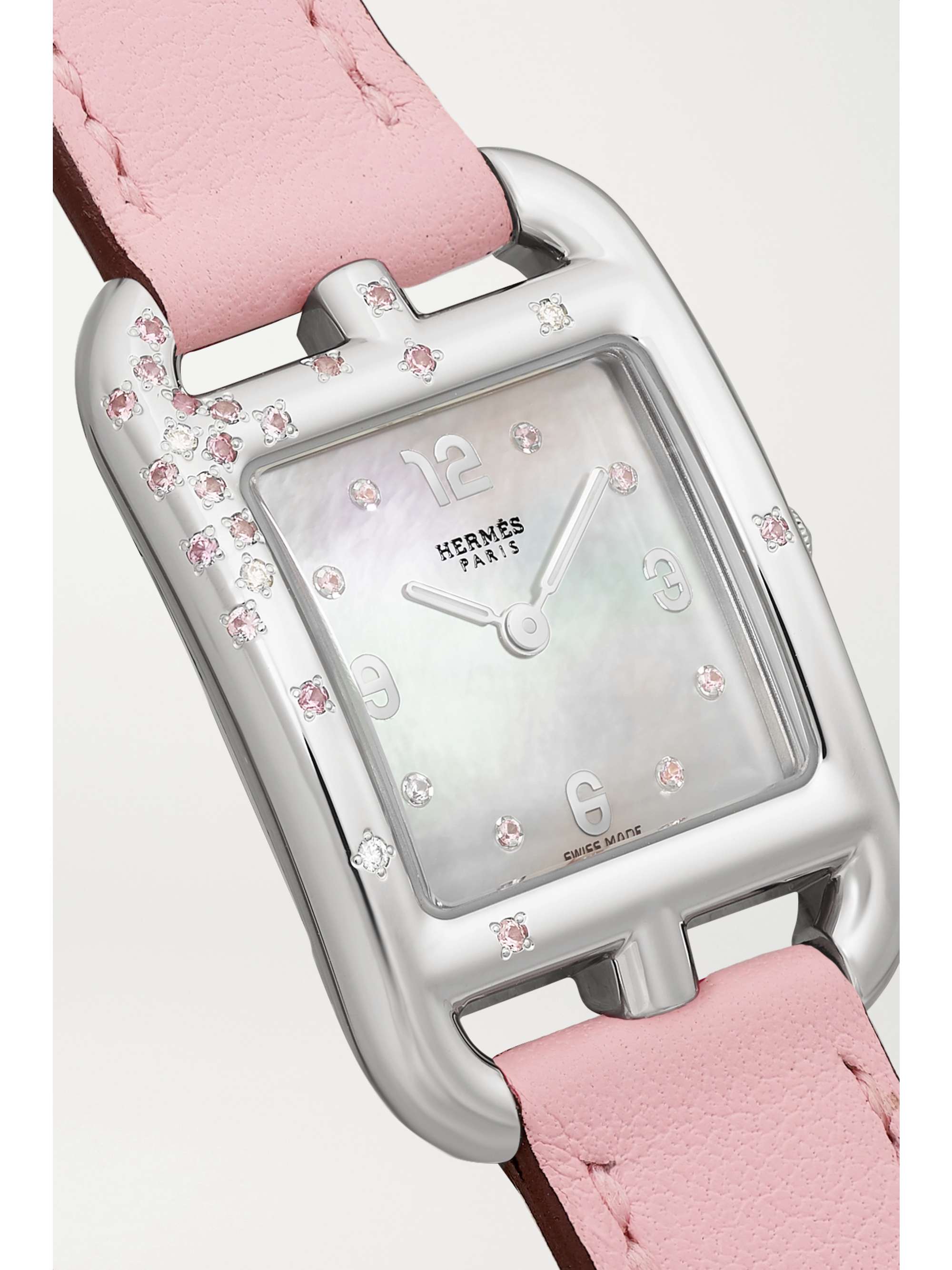 HERMÈS TIMEPIECES Cape Cod 31mm small stainless steel and leather watch
