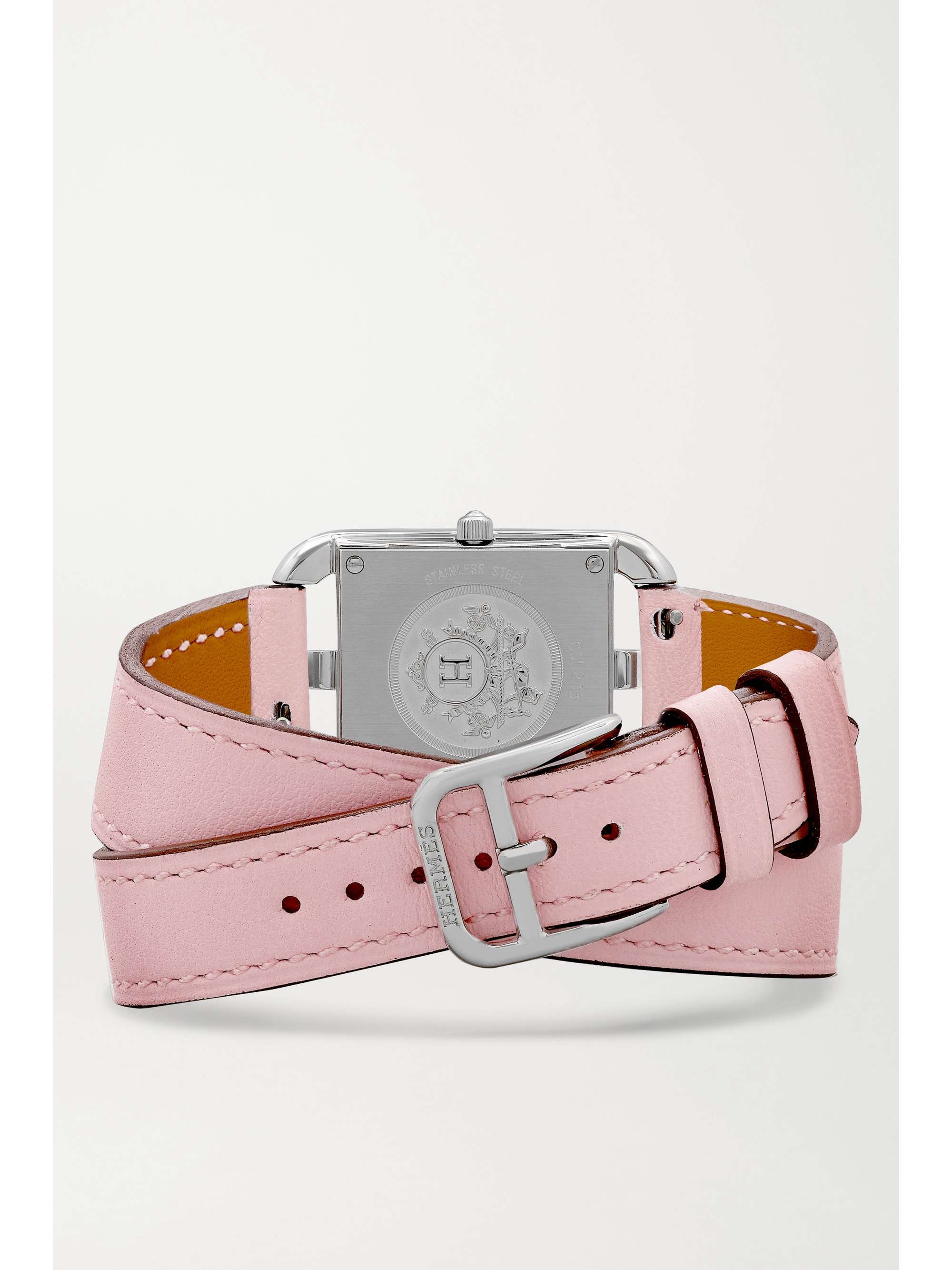 HERMÈS TIMEPIECES Cape Cod 31mm small stainless steel and leather watch