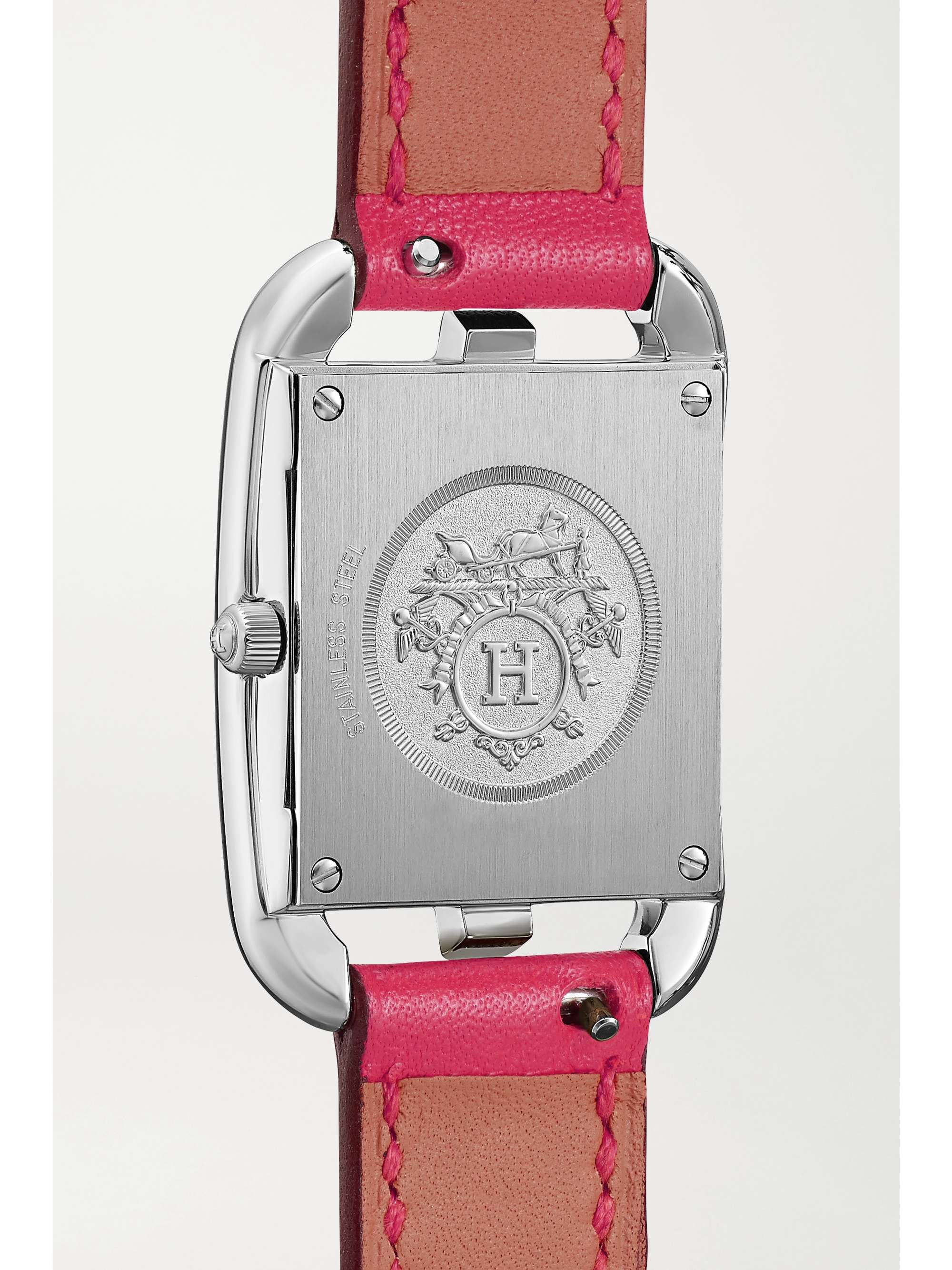 HERMÈS TIMEPIECES Cape Cod 23mm small stainless steel and leather watch