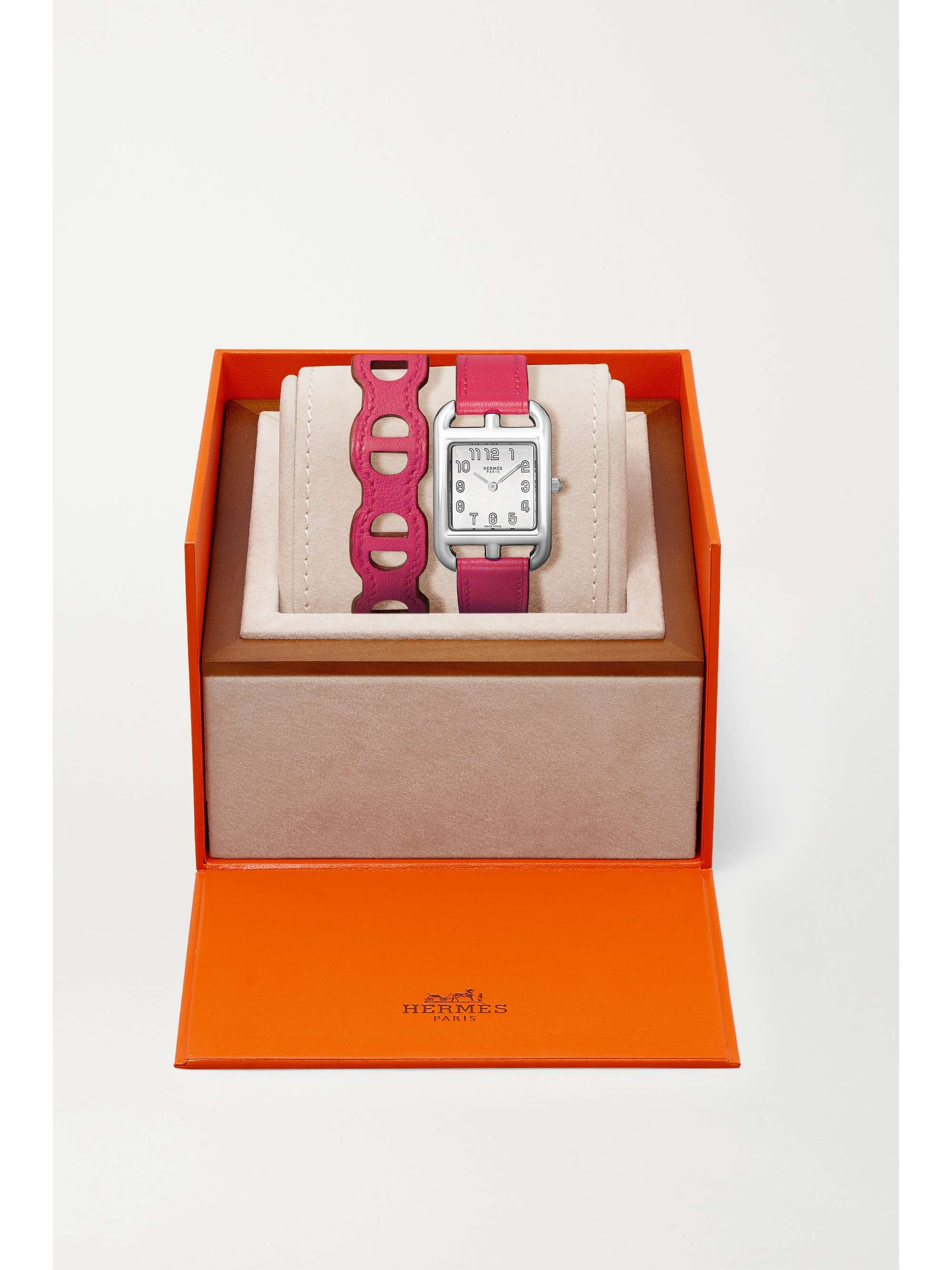 HERMÈS TIMEPIECES Cape Cod 23mm small stainless steel and leather watch