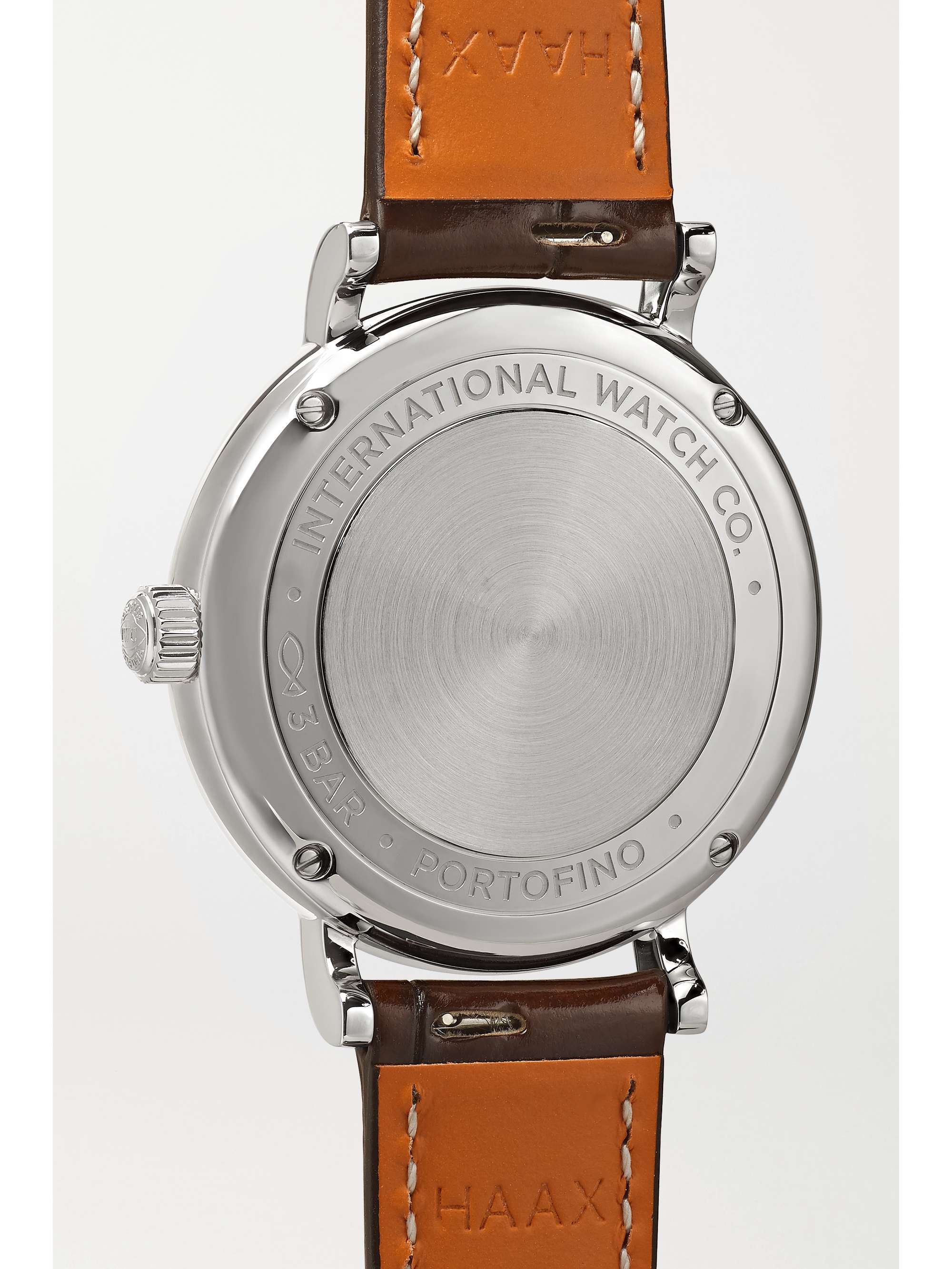 IWC SCHAFFHAUSEN Portofino Automatic 34mm stainless steel, alligator and diamond watch