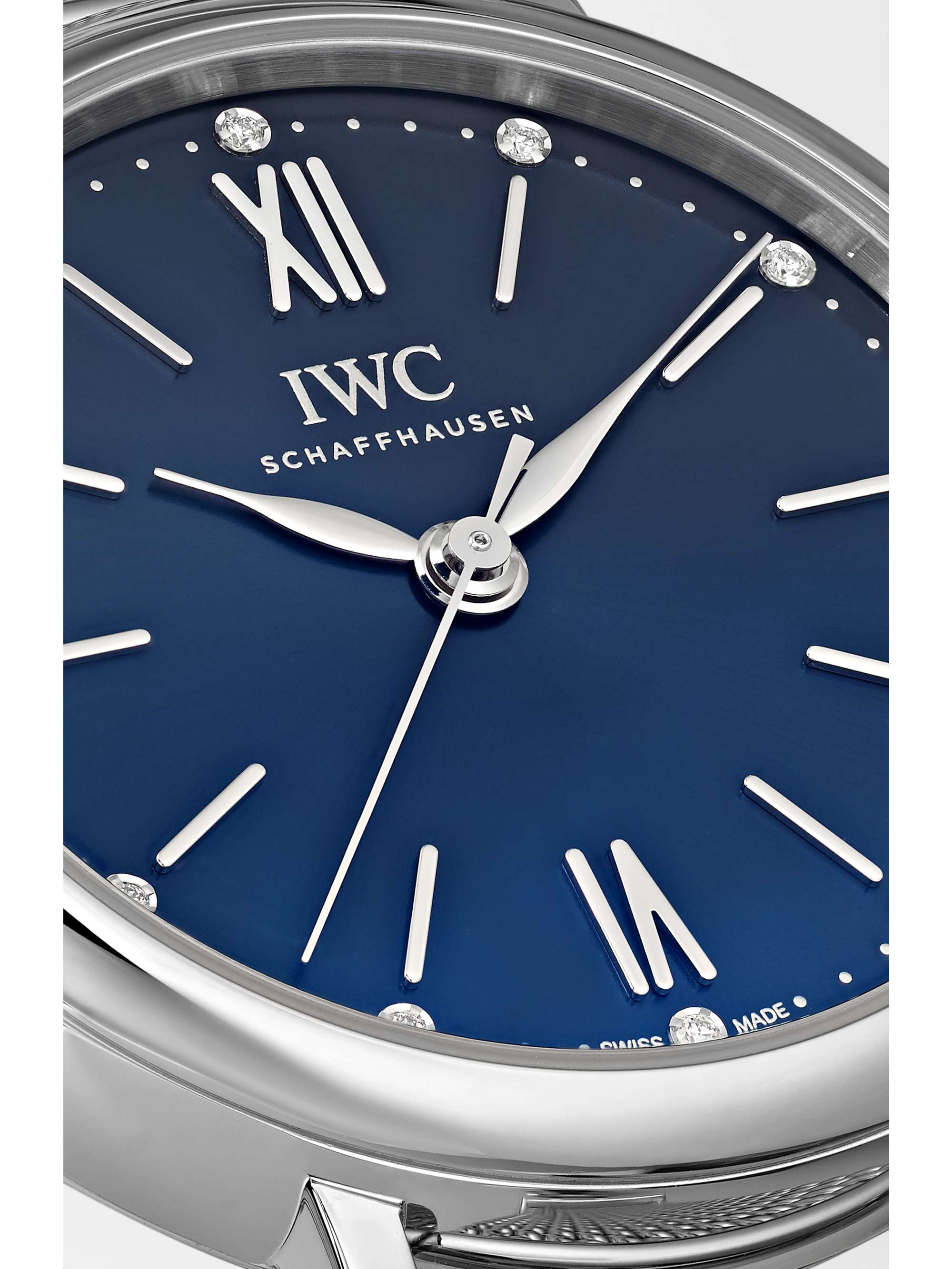 IWC SCHAFFHAUSEN Portofino Automatic 34 毫米钻石精钢腕表