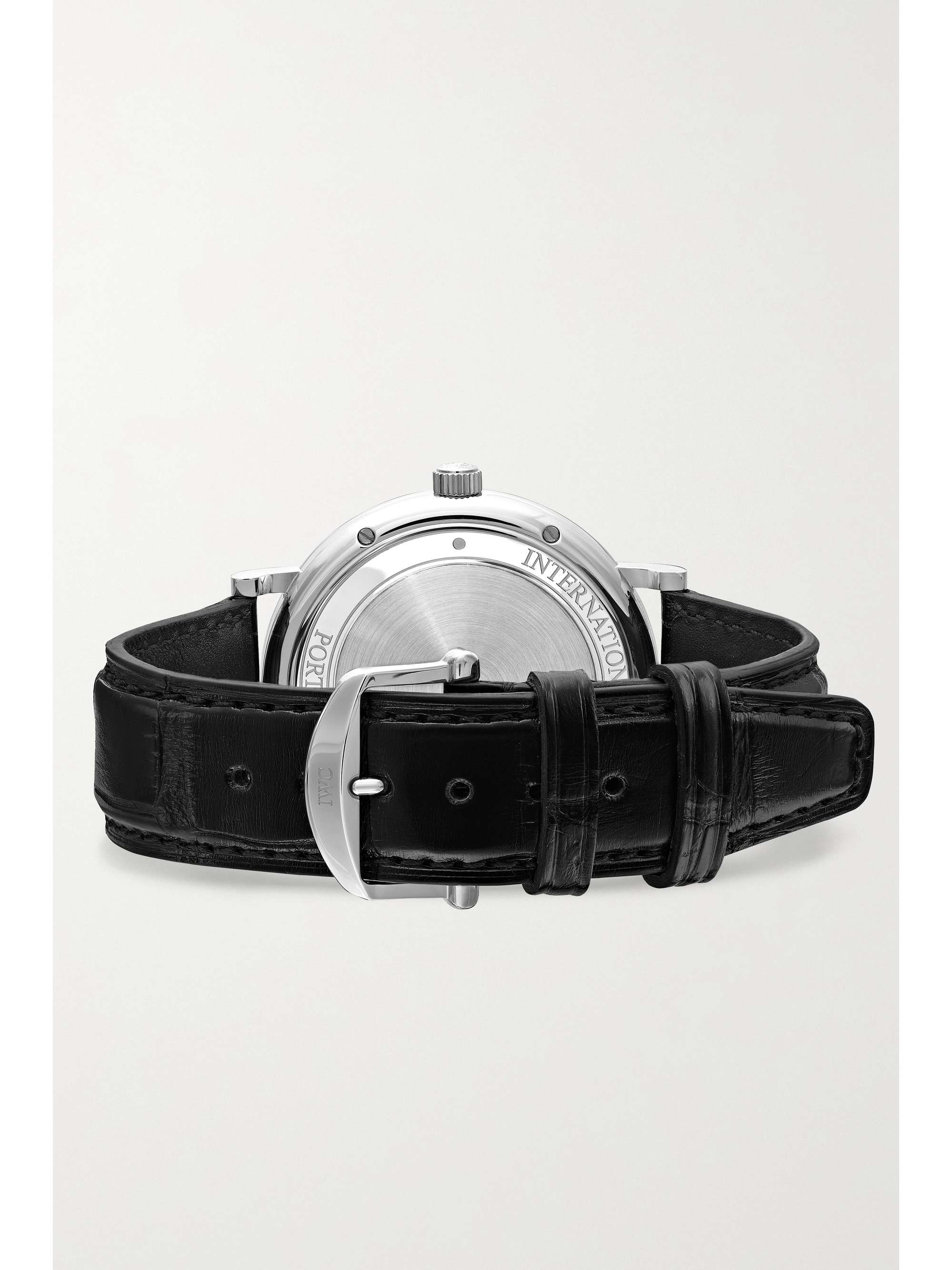 IWC SCHAFFHAUSEN Portofino Automatic 40mm stainless steel and alligator watch